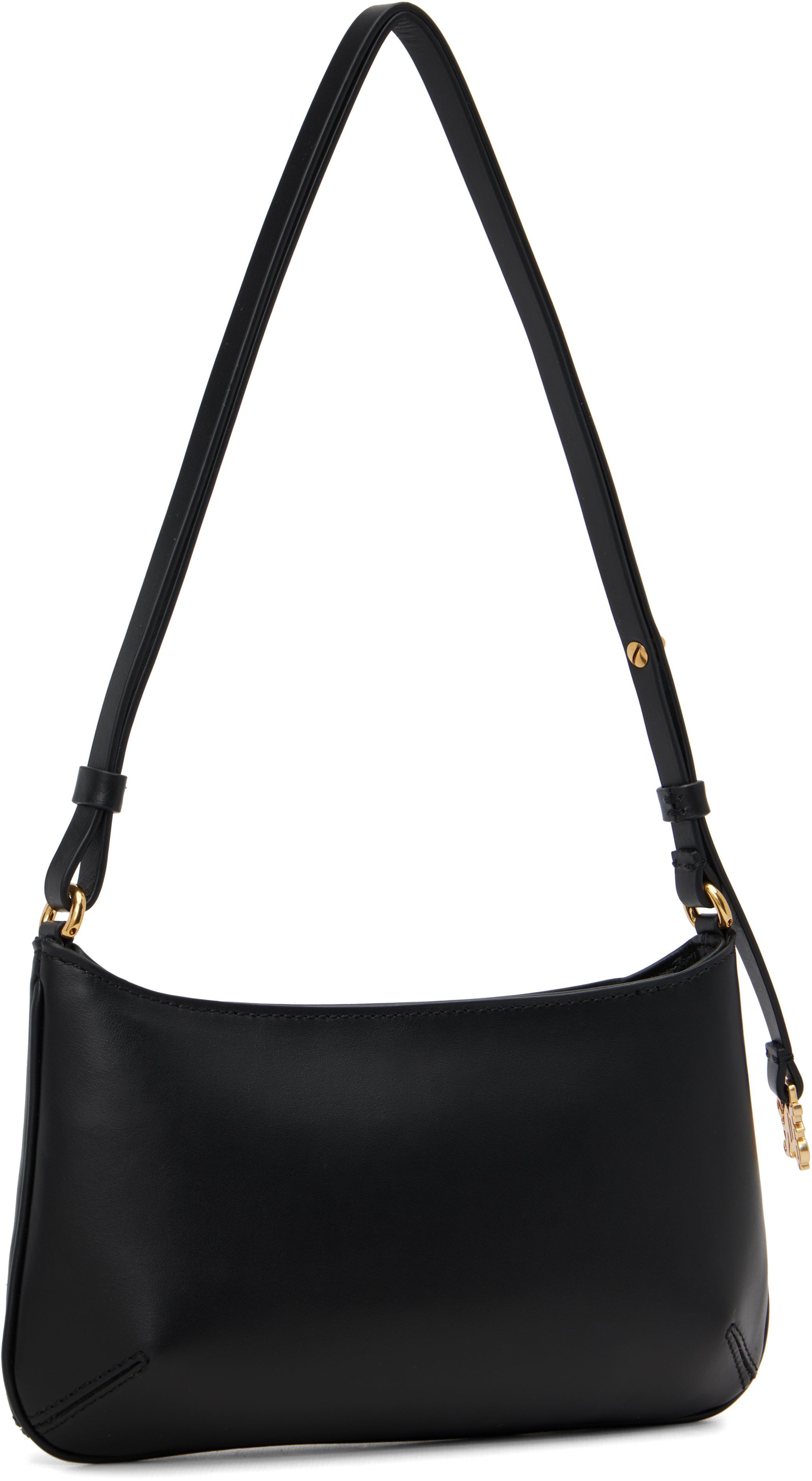 Palm Angels Black Leather Giorgina Bag In Multi
