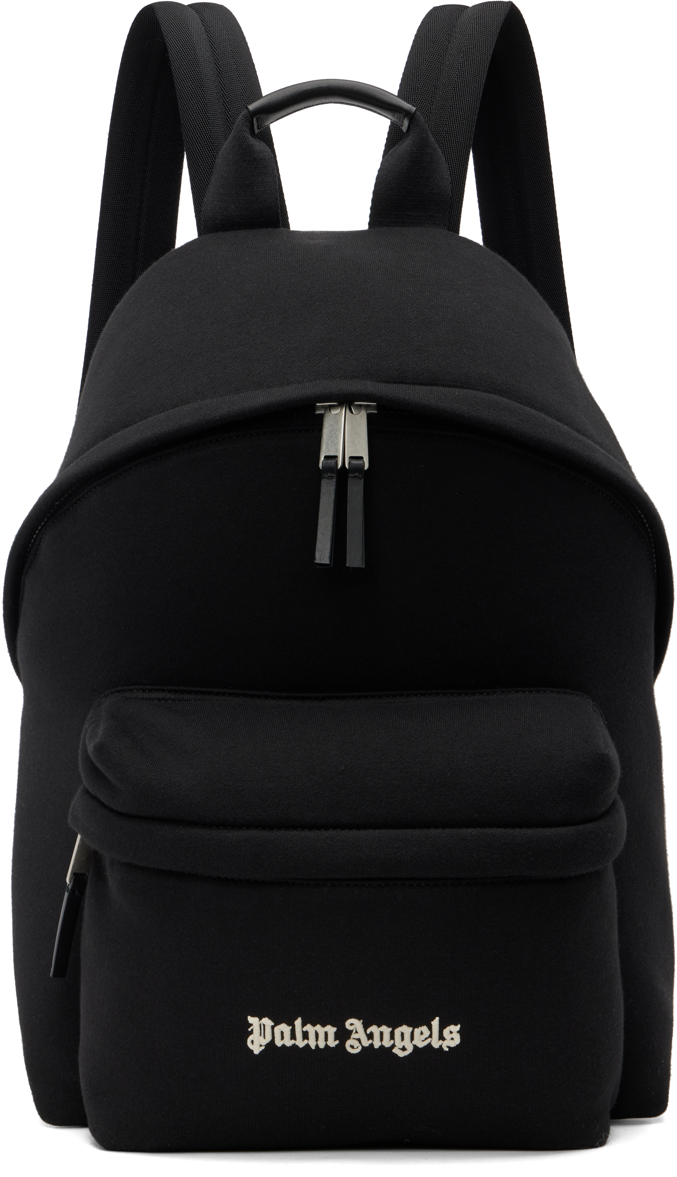 Palm Angels Versatile Backpack Featuring Adjustable Elements In Black
