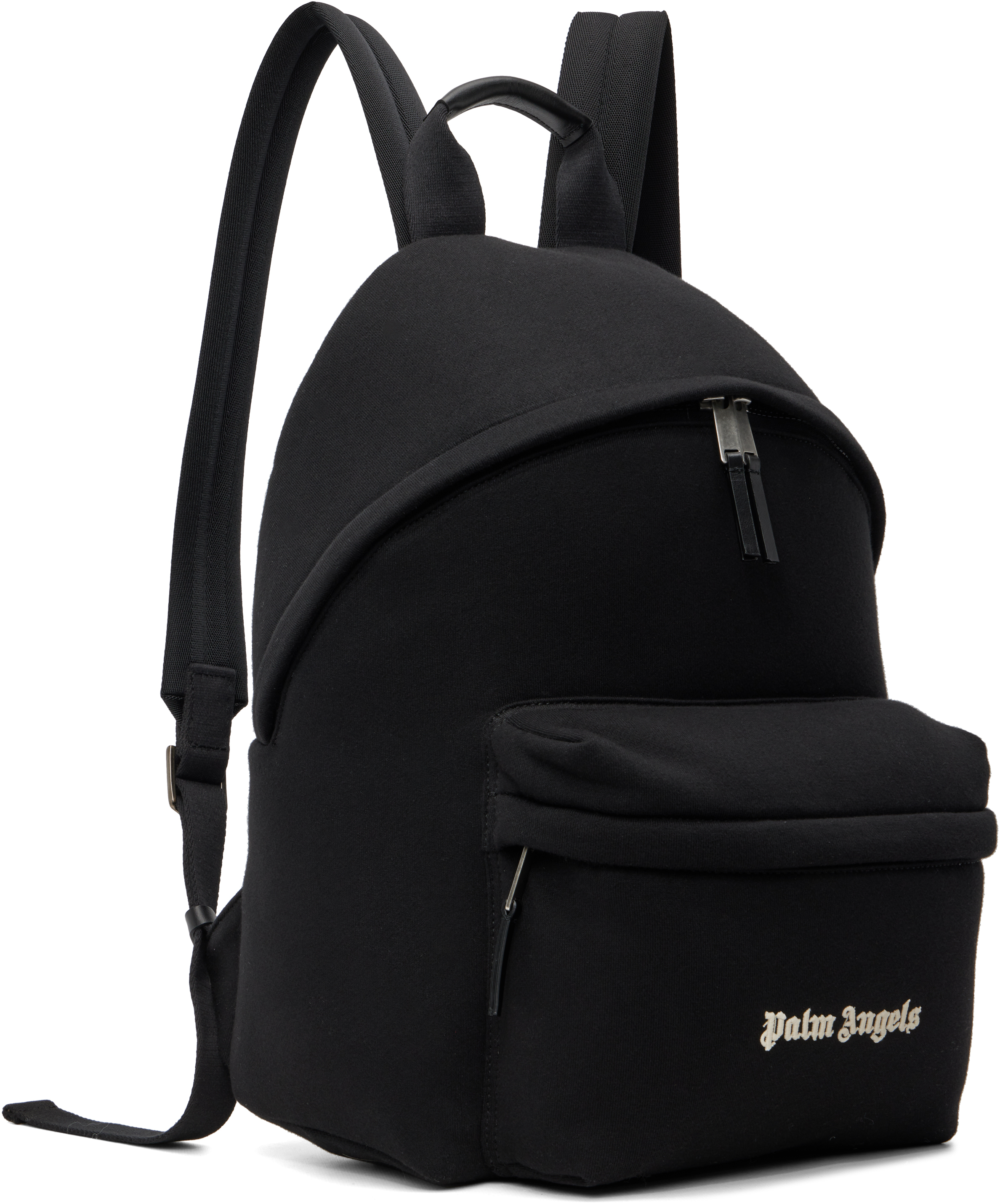 Palm Angels Versatile Backpack Featuring Adjustable Elements In Black