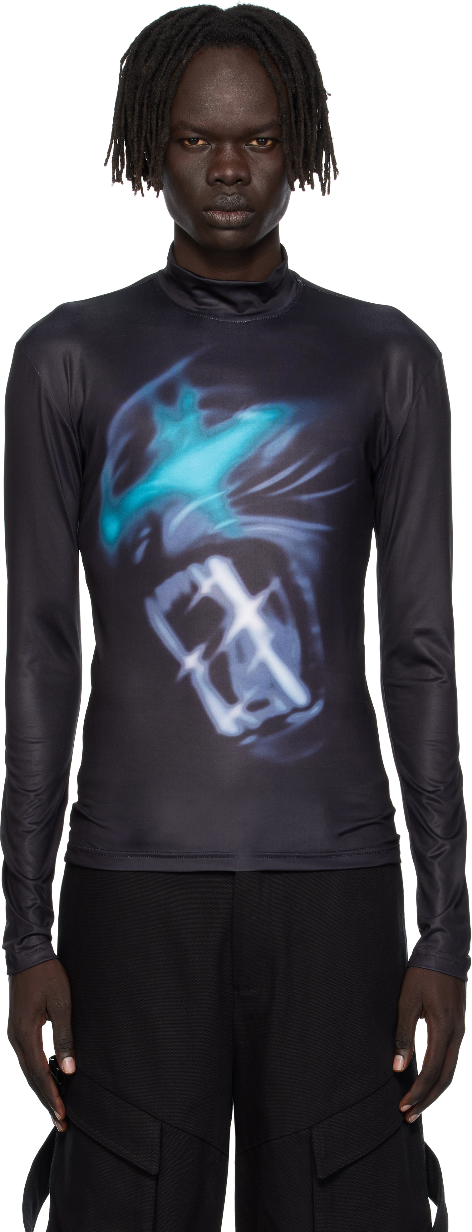 gerrit jacob tops Gerrit Jacob Black Printed T-shirt Gerrit Jacob