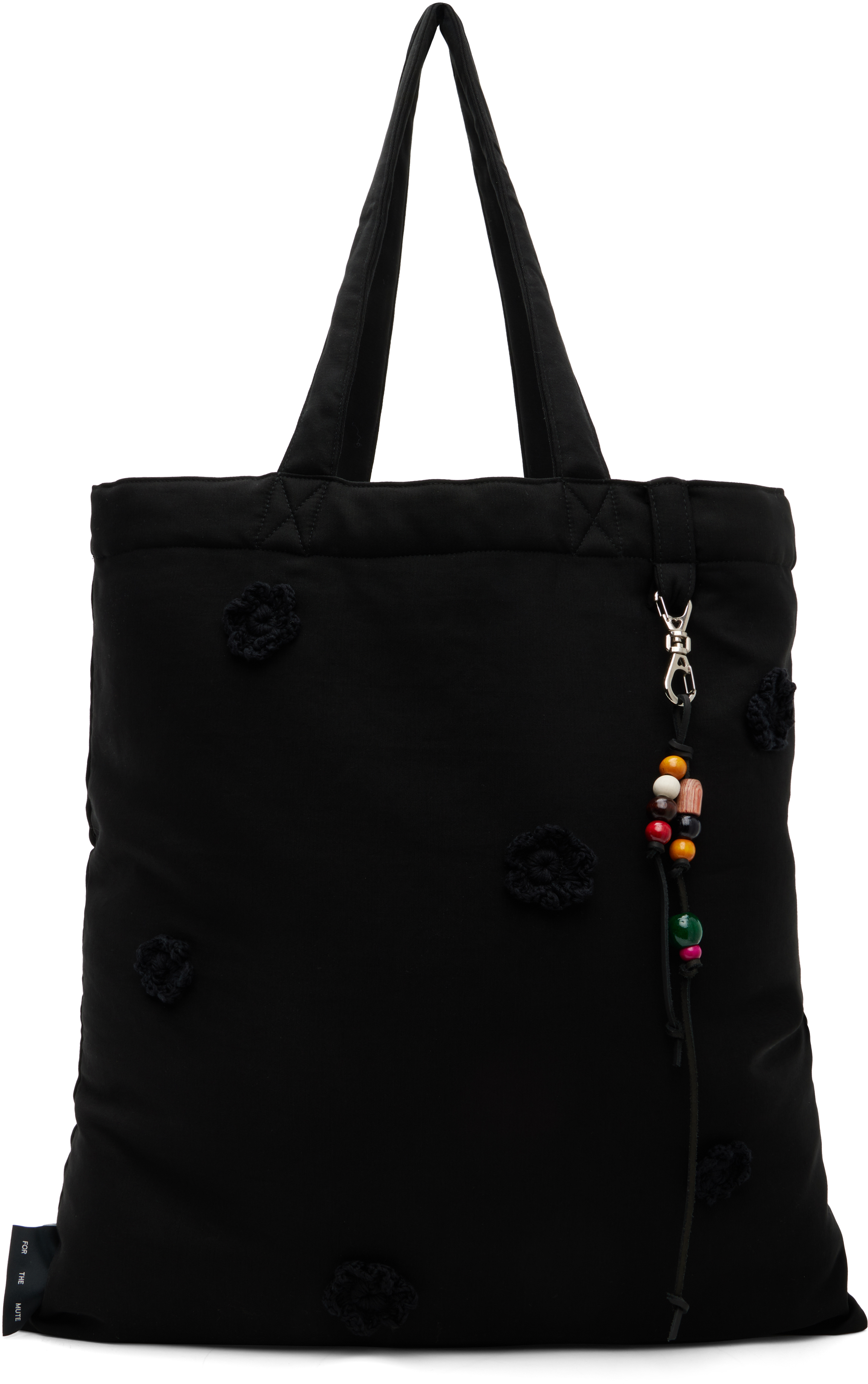 Song For The Mute Black Drape Daisy Tote In Black