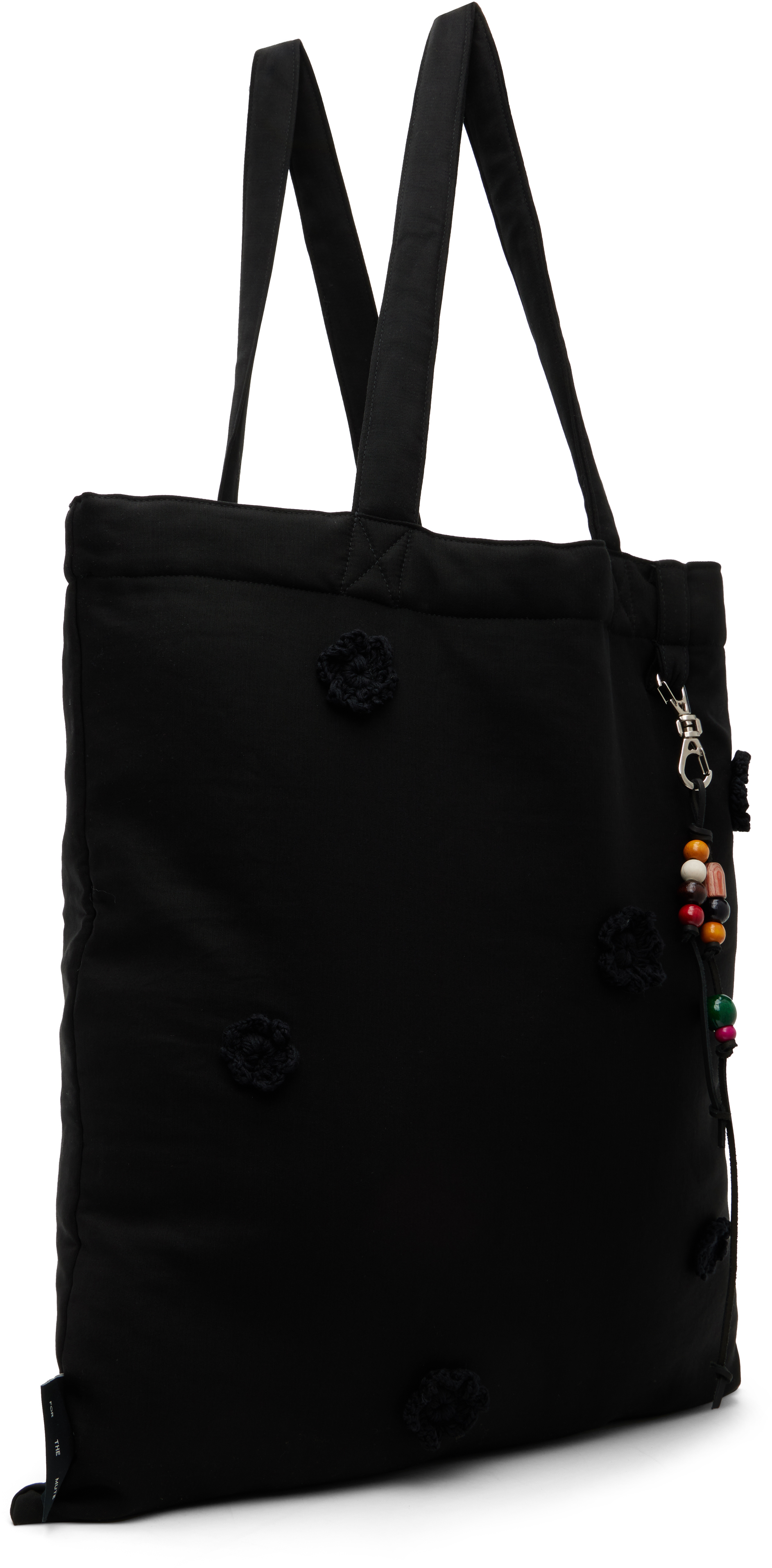 Song For The Mute Black Drape Daisy Tote In Black
