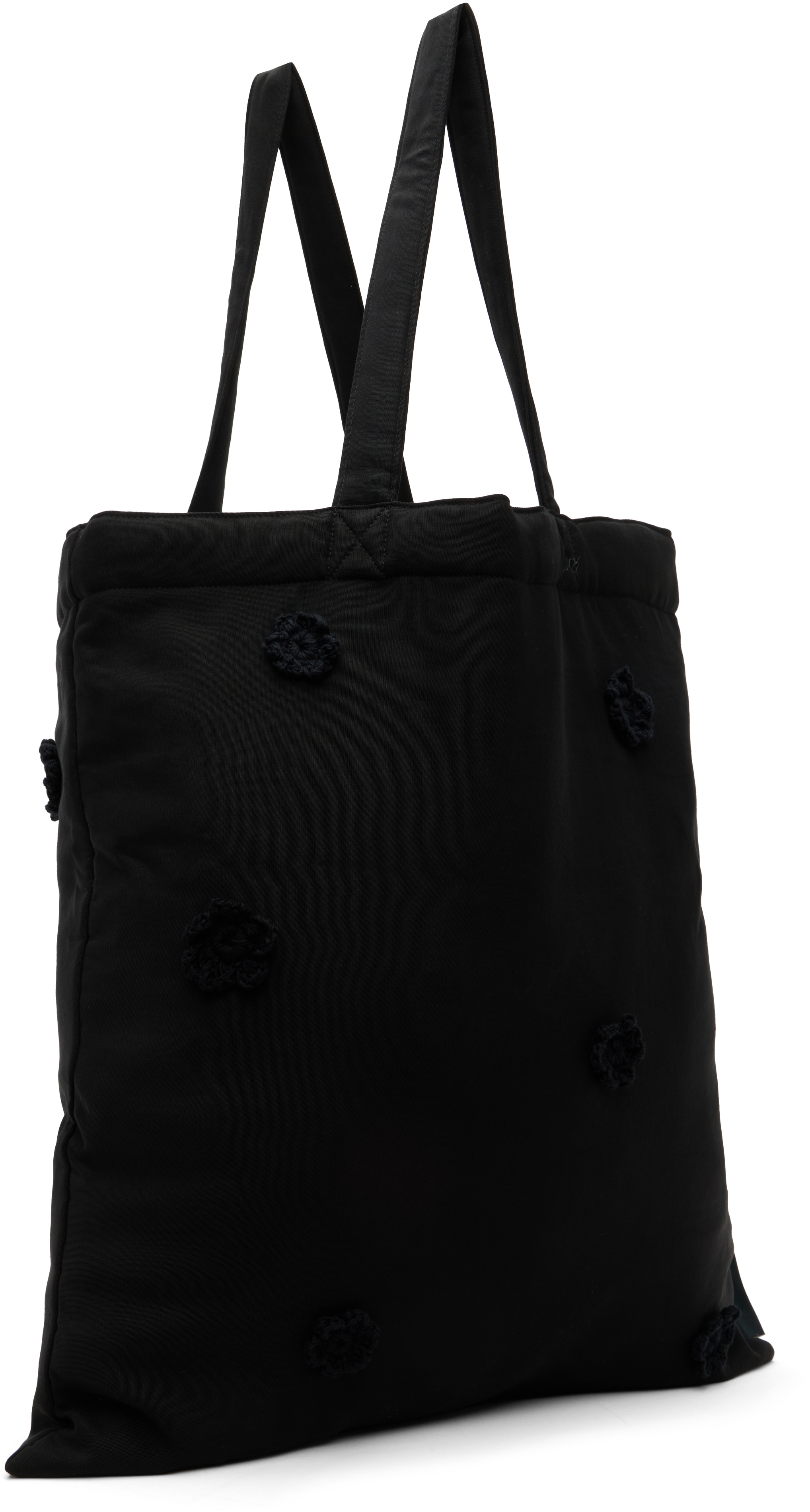 Song For The Mute Black Drape Daisy Tote In Black
