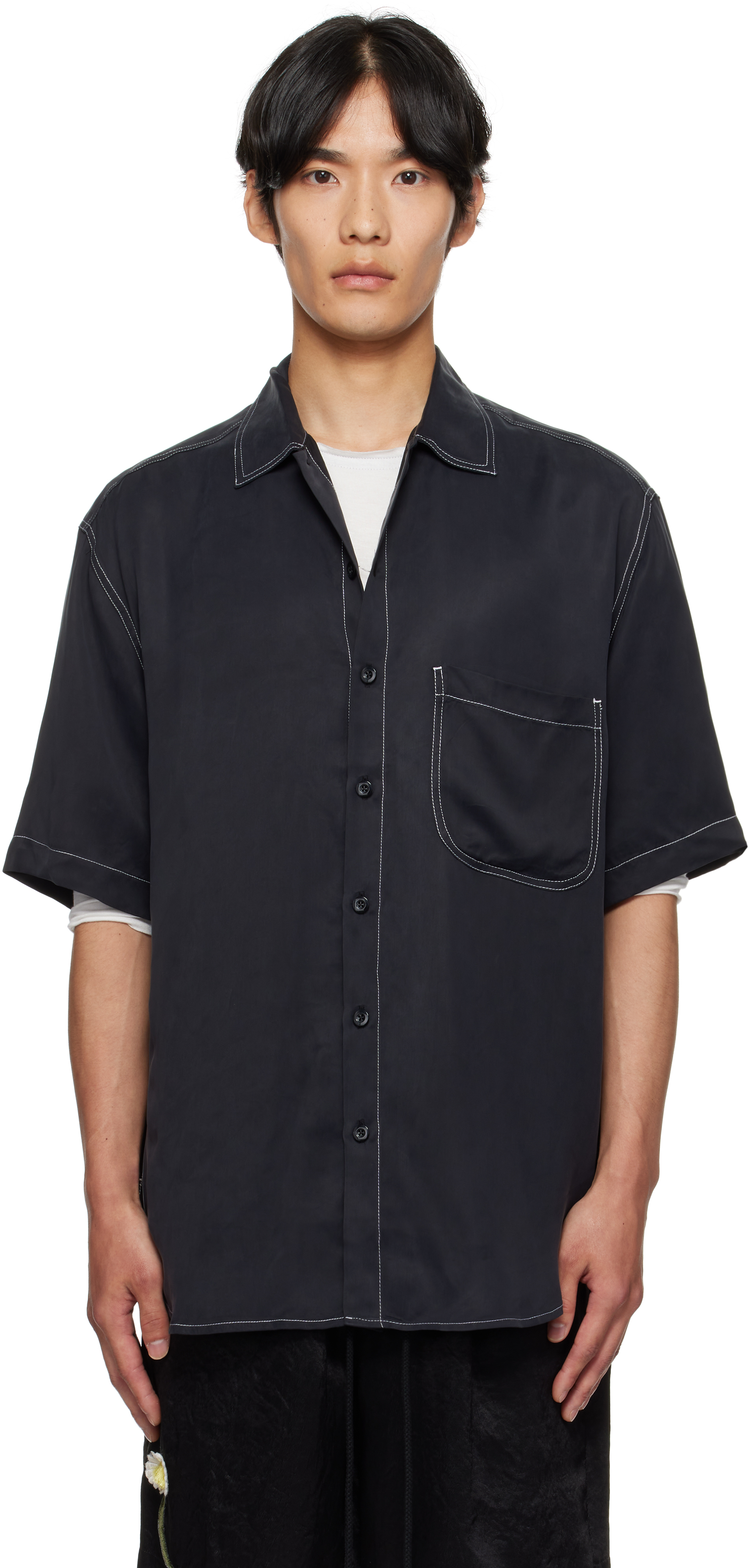 Black S/S Oversized Shirt