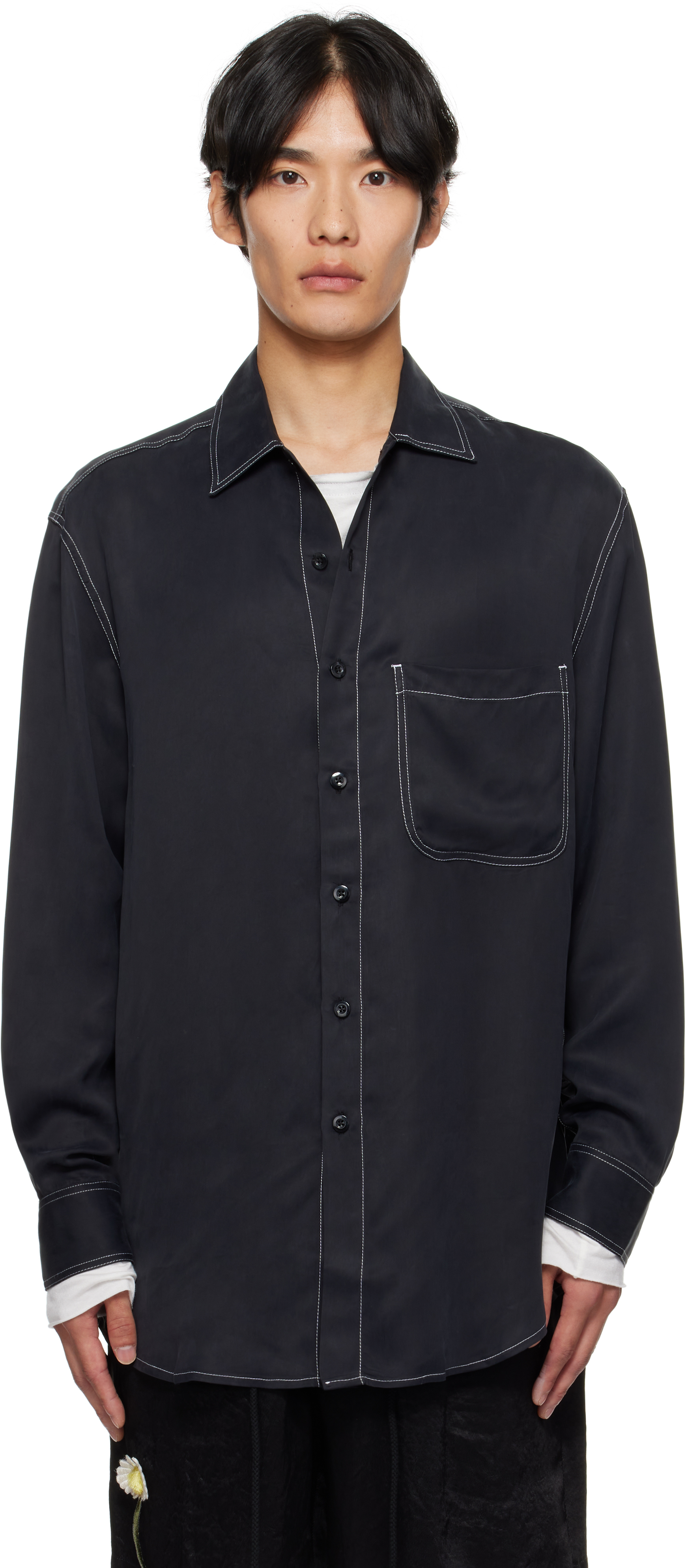 Black L/S Oversized Shirt