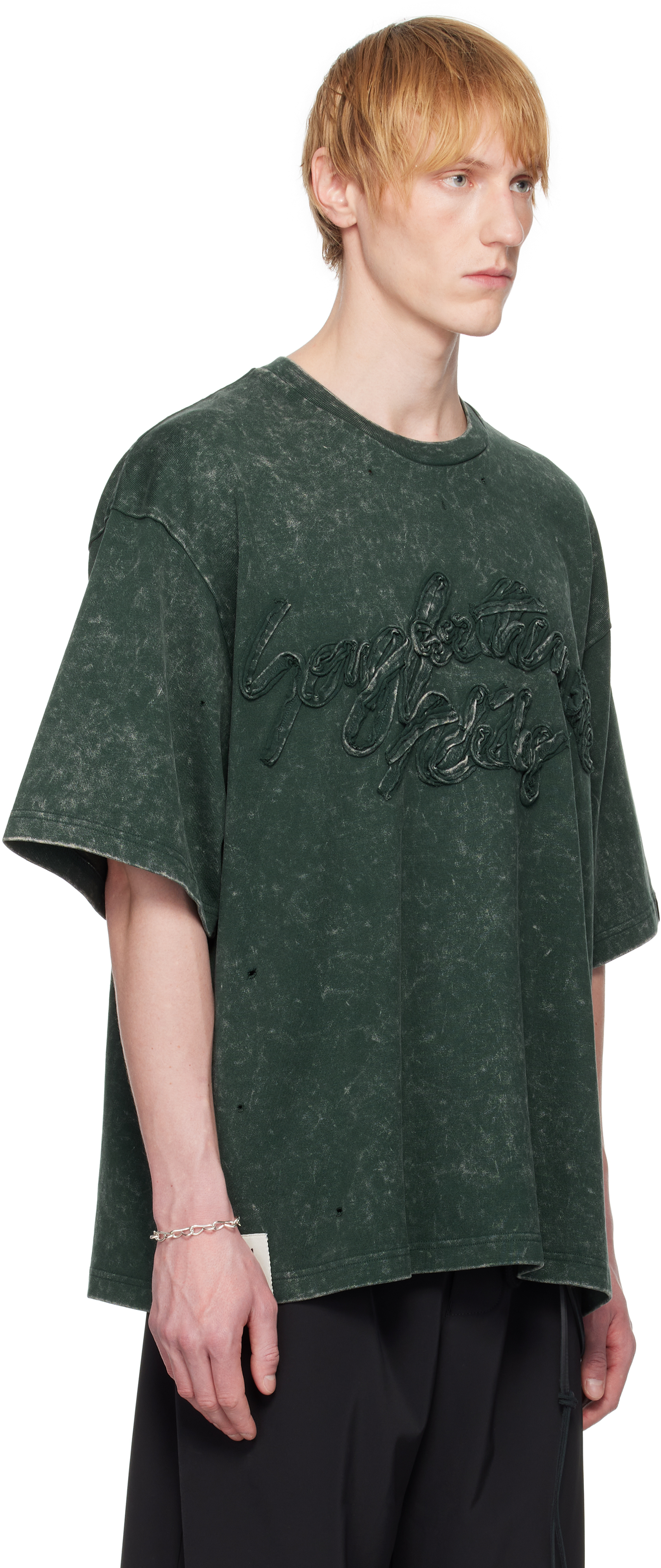 SONG FOR THE MUTE GREEN ADIDAS ORIGINALS EDITION WASHED T-SHIRT