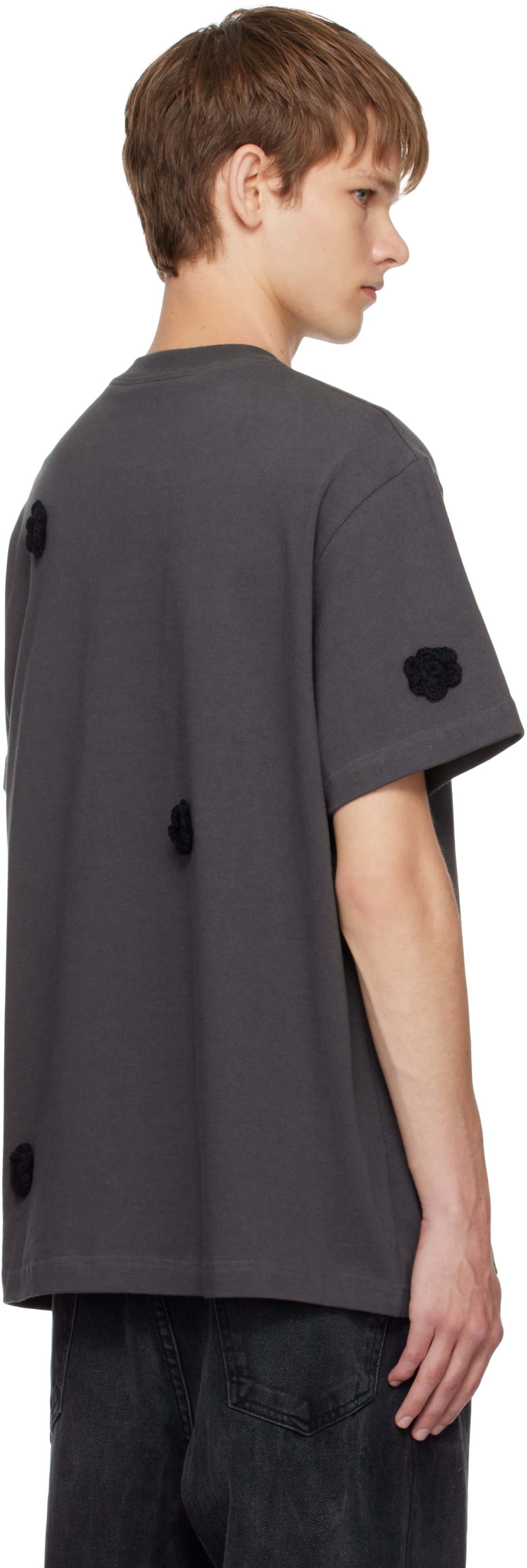 Song For The Mute Gray Daisy Standard T-shirt In Gray