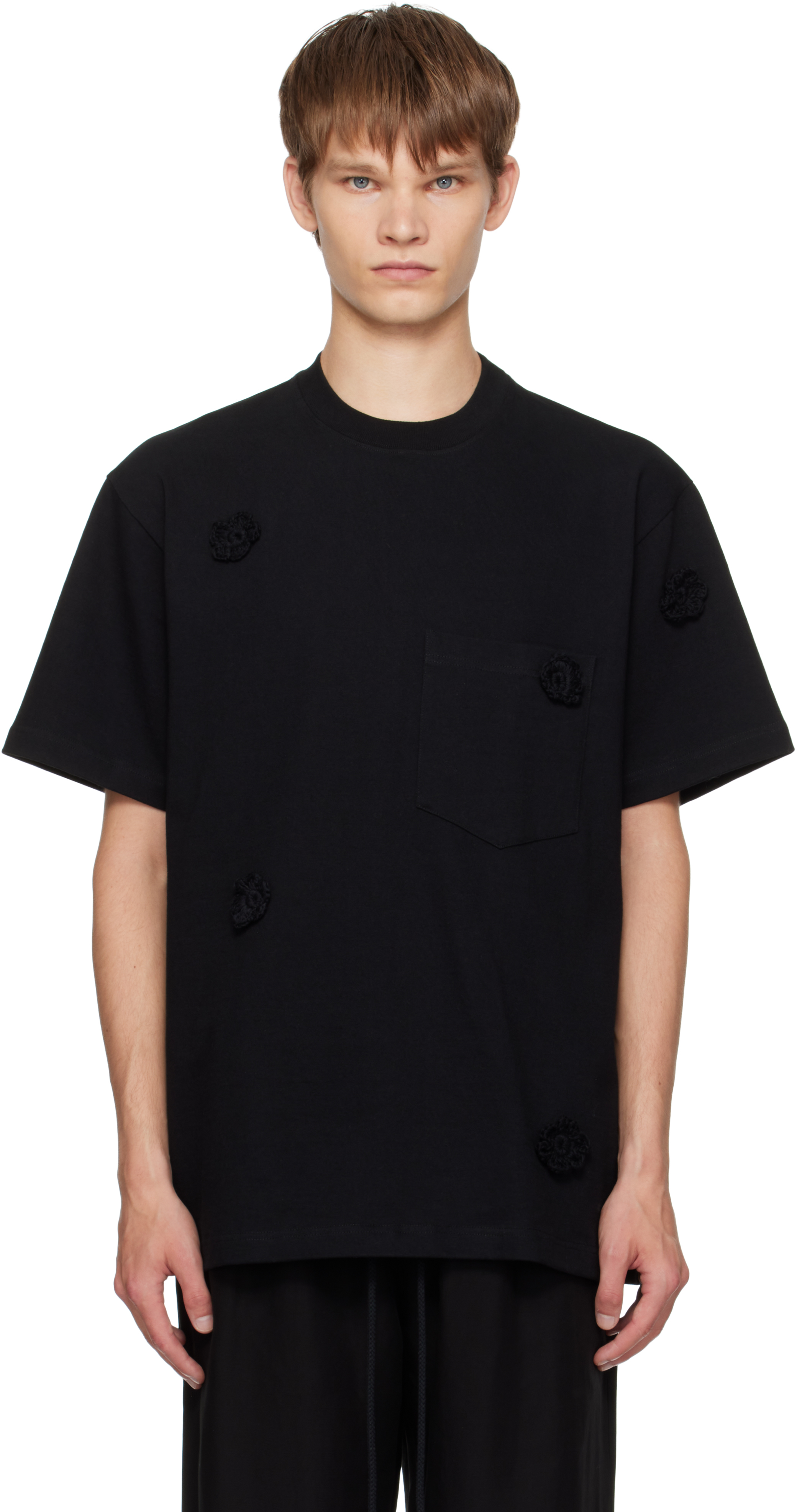 Song For The Mute Black Daisy Standard T-shirt In Black