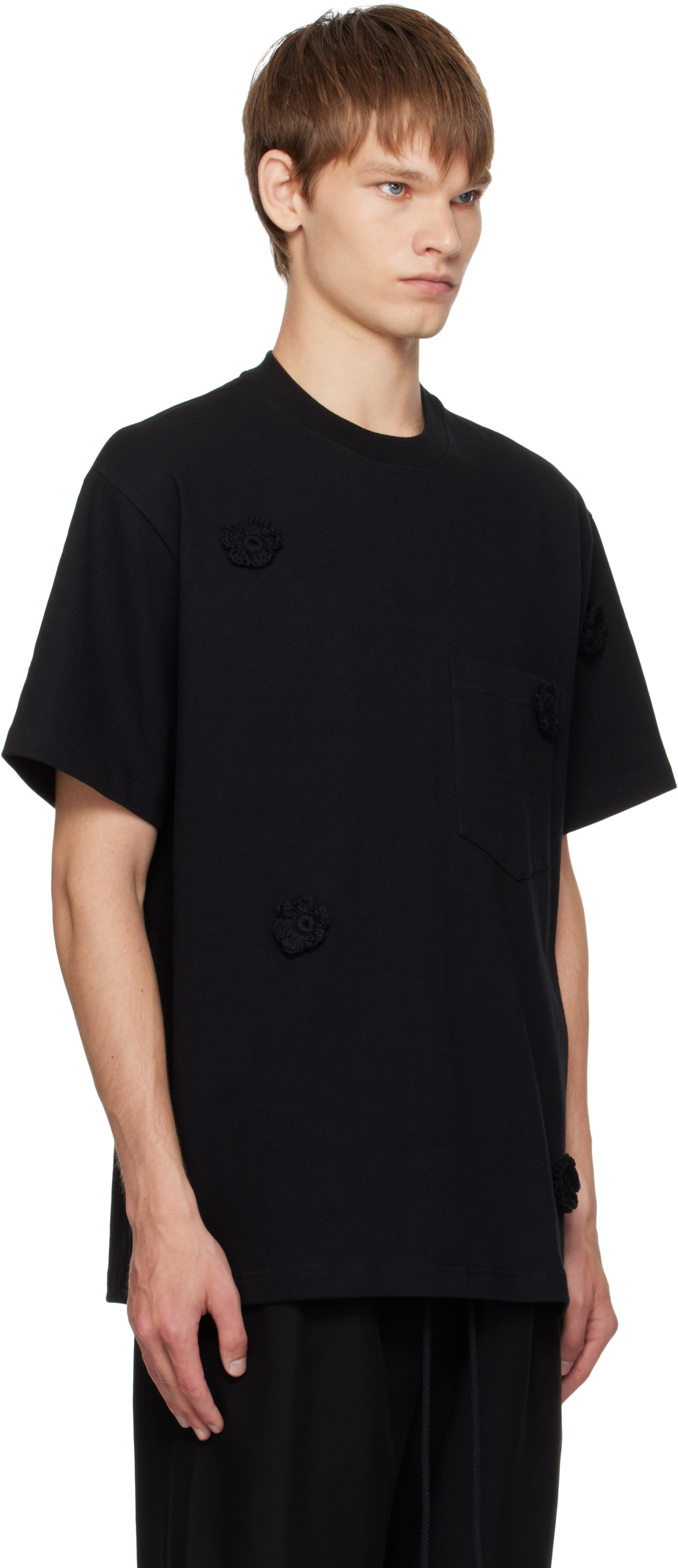 Song For The Mute Black Daisy Standard T-shirt In Black