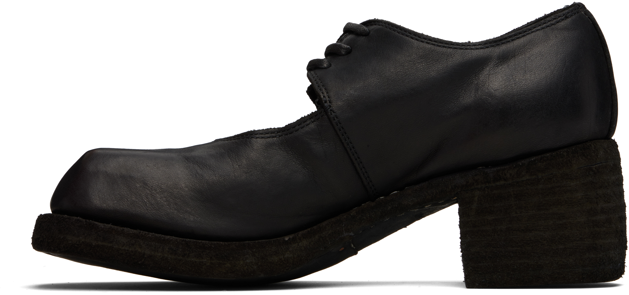 Guidi 9080 Derby Shoes In Black