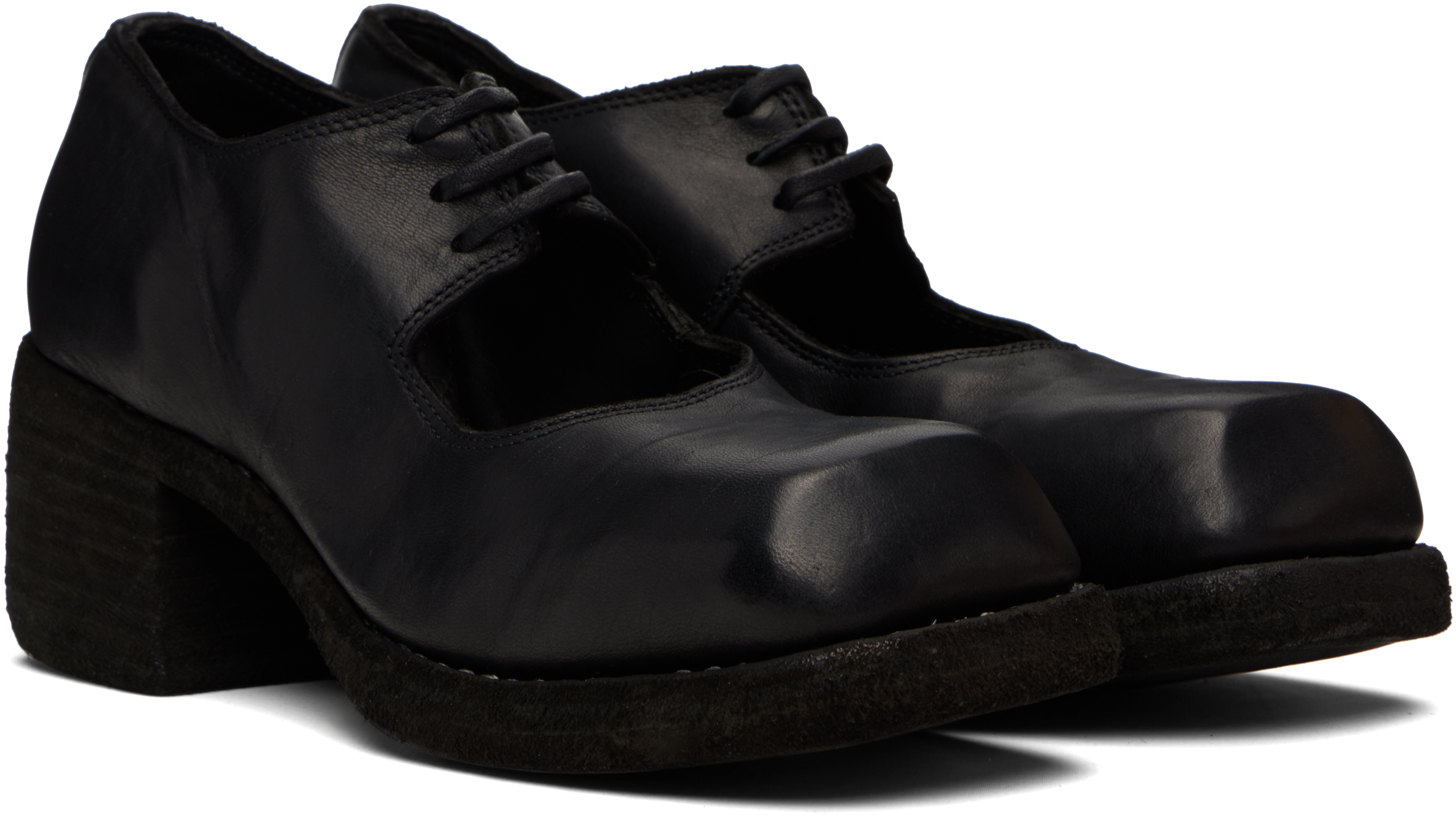 Guidi 9080 Derby Shoes In Black