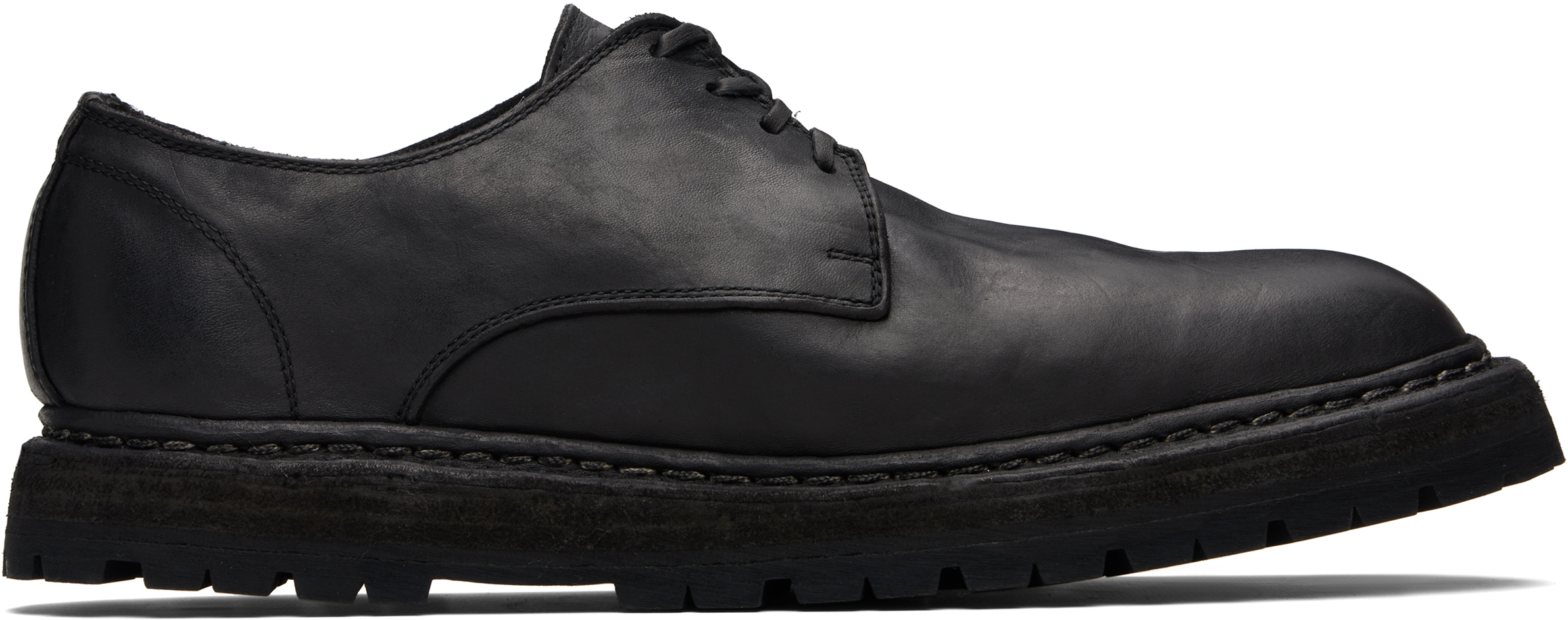 Guidi Black Soft Horse Leather 9920 Loafers In Black