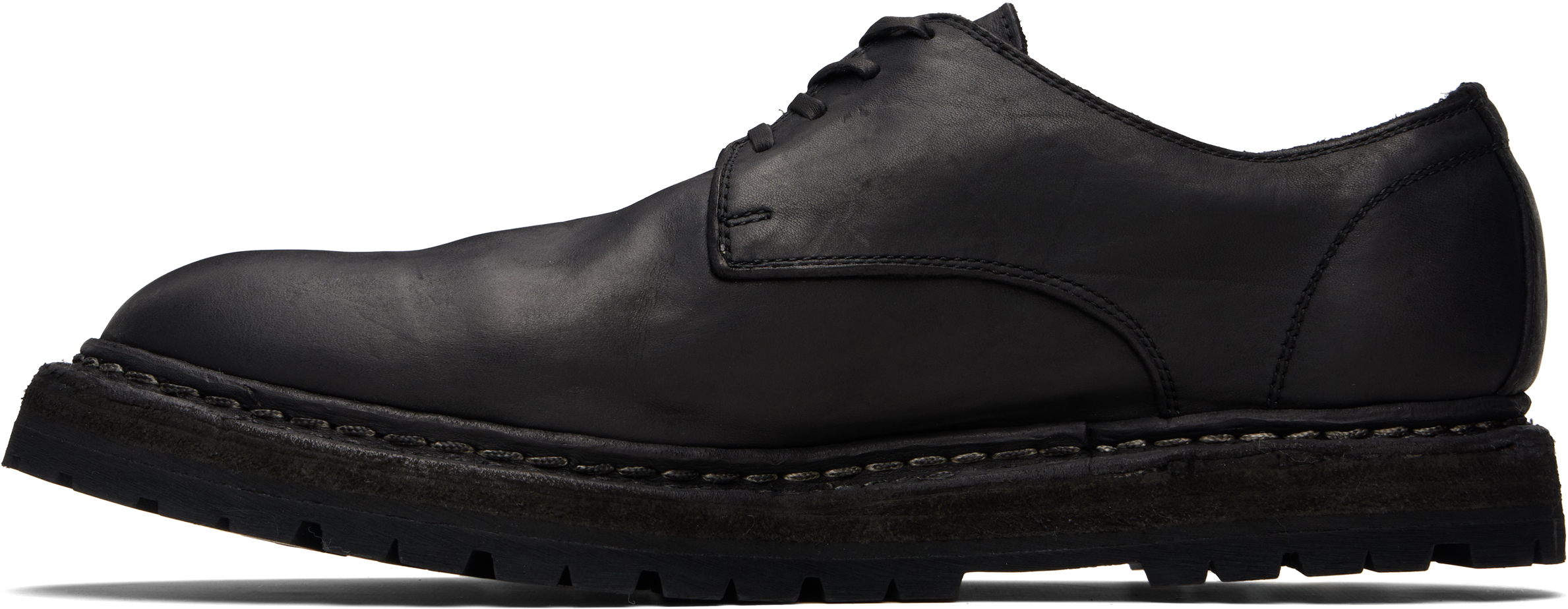 Guidi Black Soft Horse Leather 9920 Loafers In Black