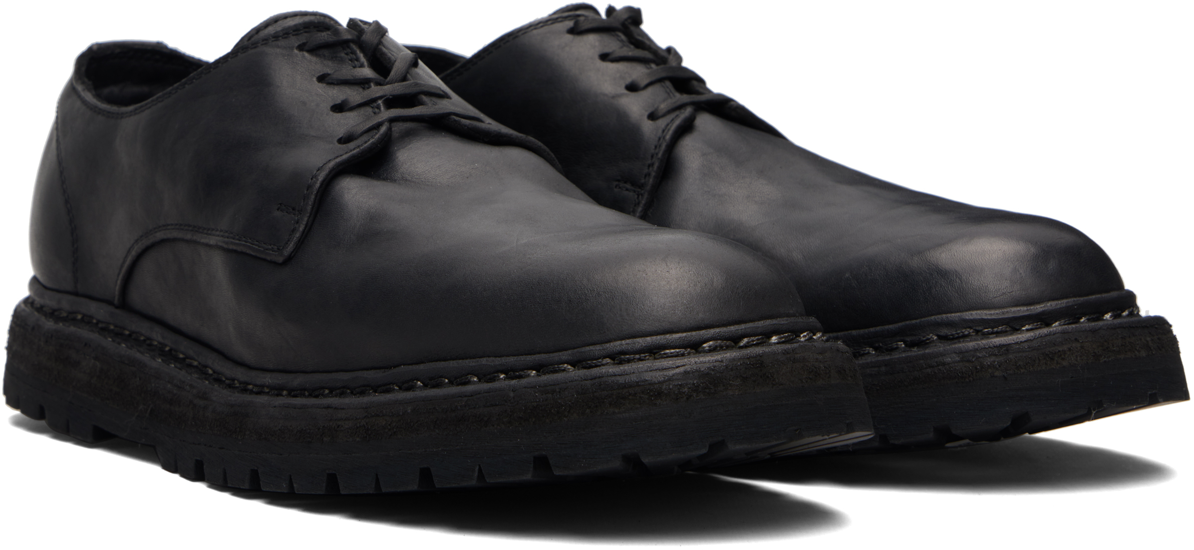 Guidi Black Soft Horse Leather 9920 Loafers In Black