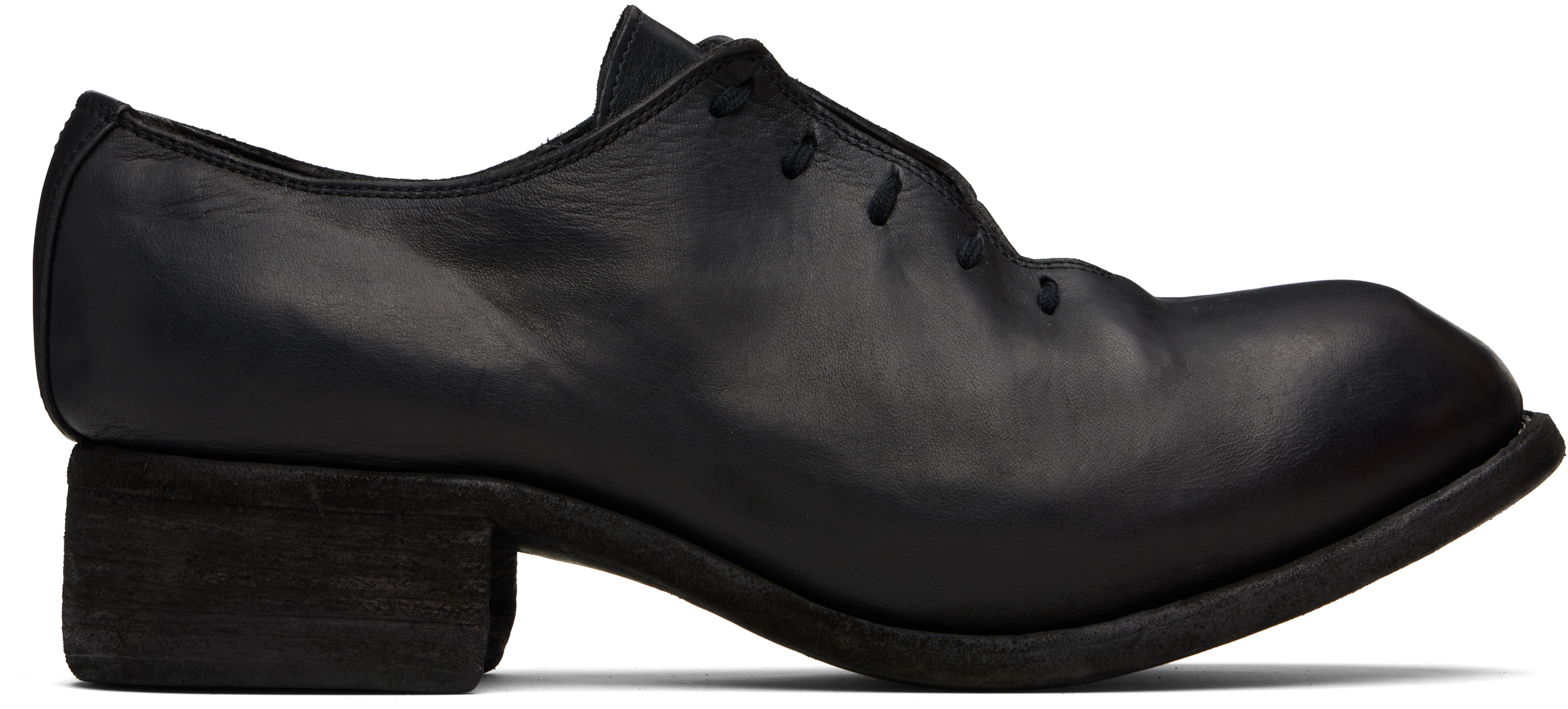 Guidi Black Pl10l Oxfords In Black