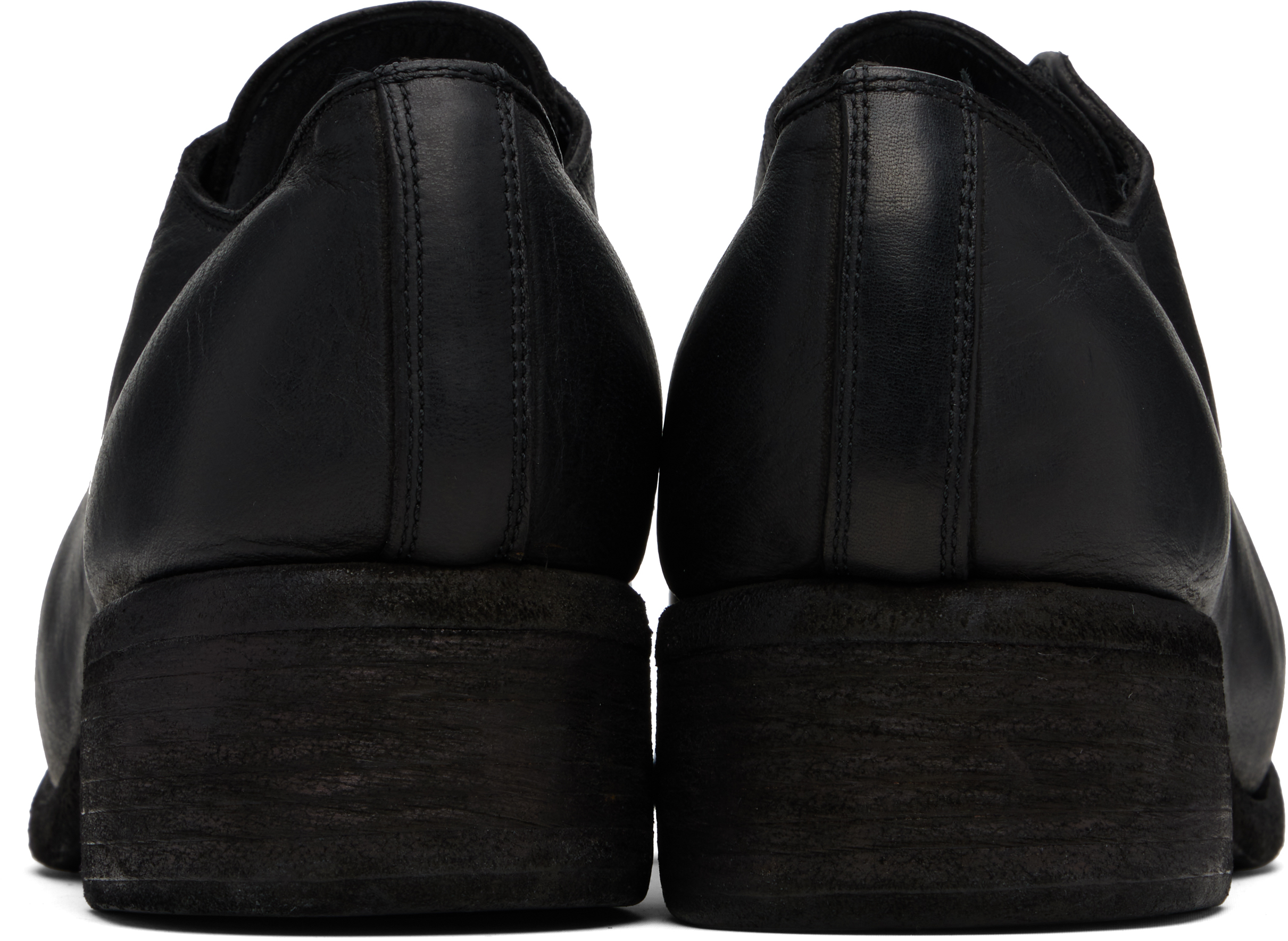 Guidi Black Pl10l Oxfords In Black