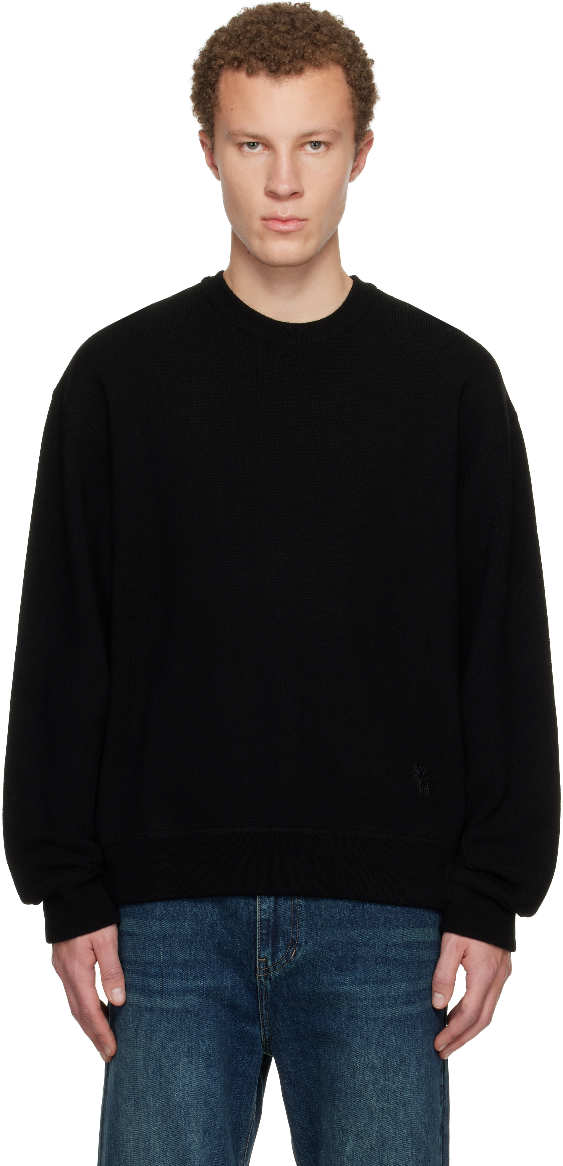 wooyoungmi-black-round-neck-