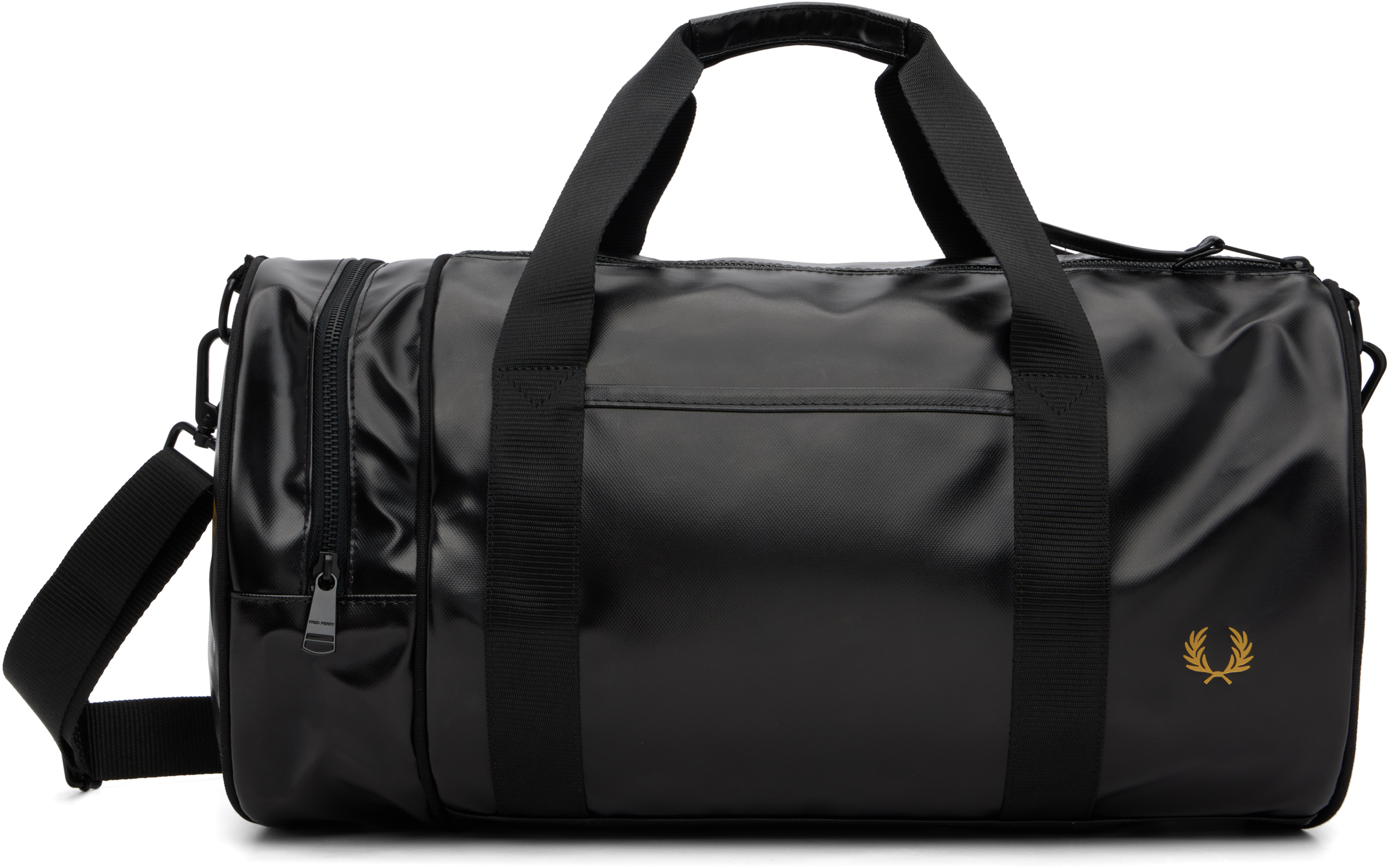 Brown Tonal Barrel Duffle Bag