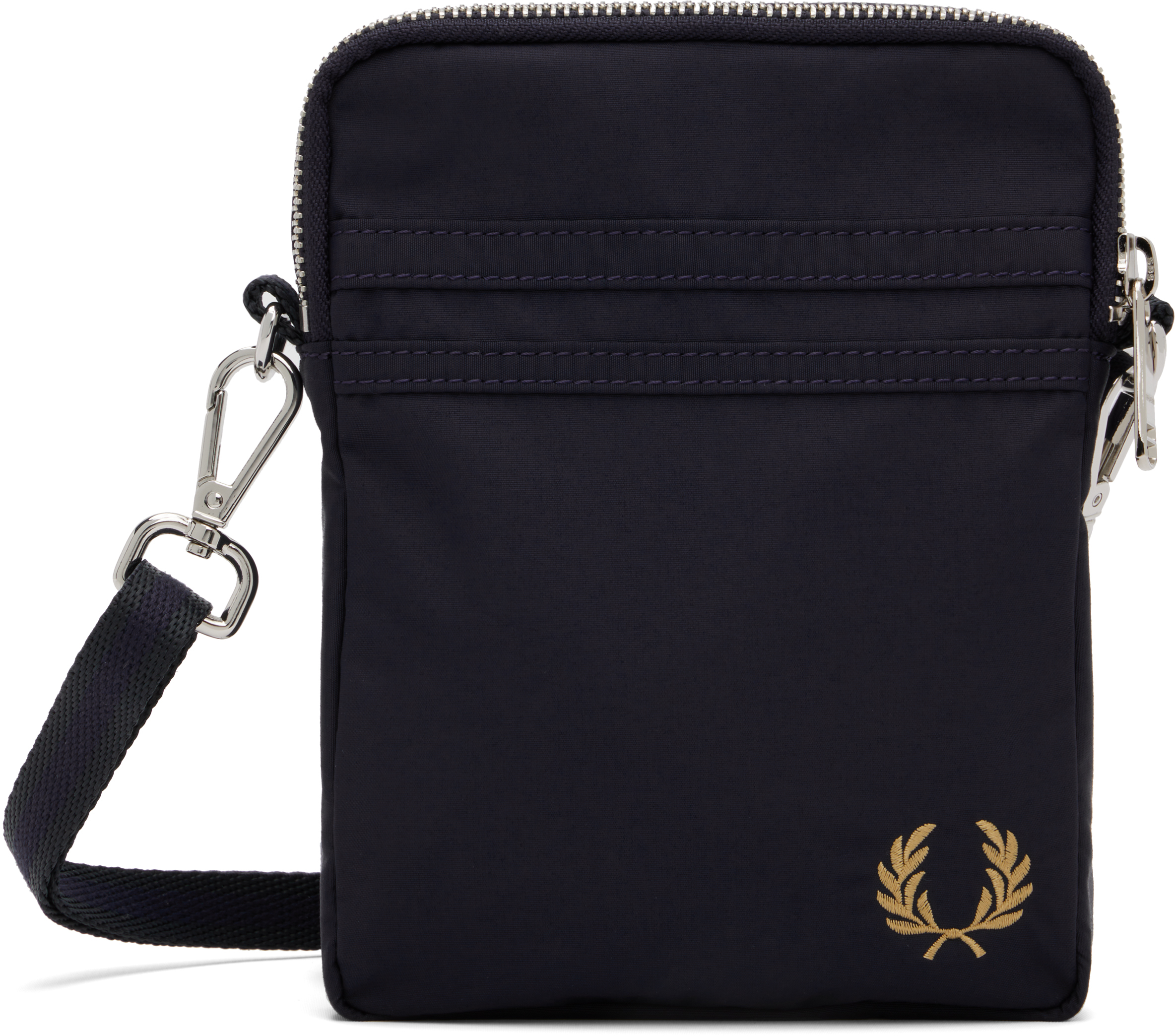 Navy Brentham Nylon Side Bag