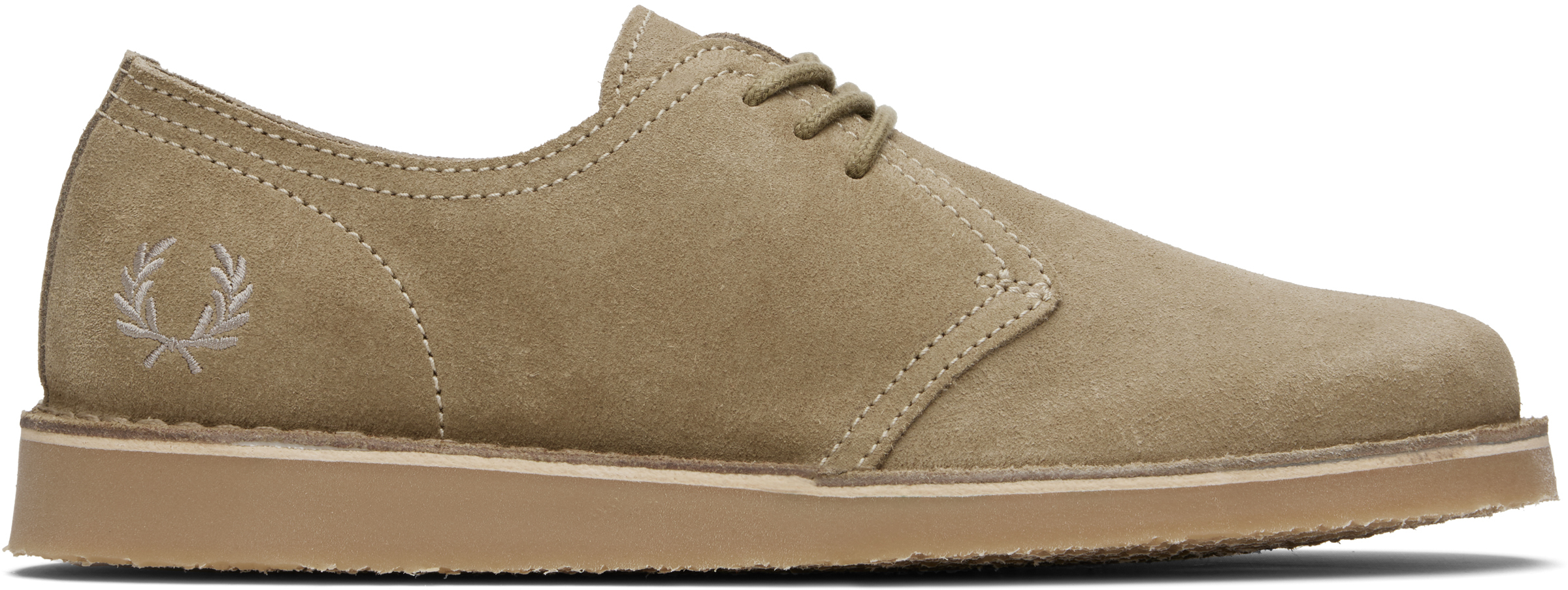 Khaki Linden Suede Derbys
