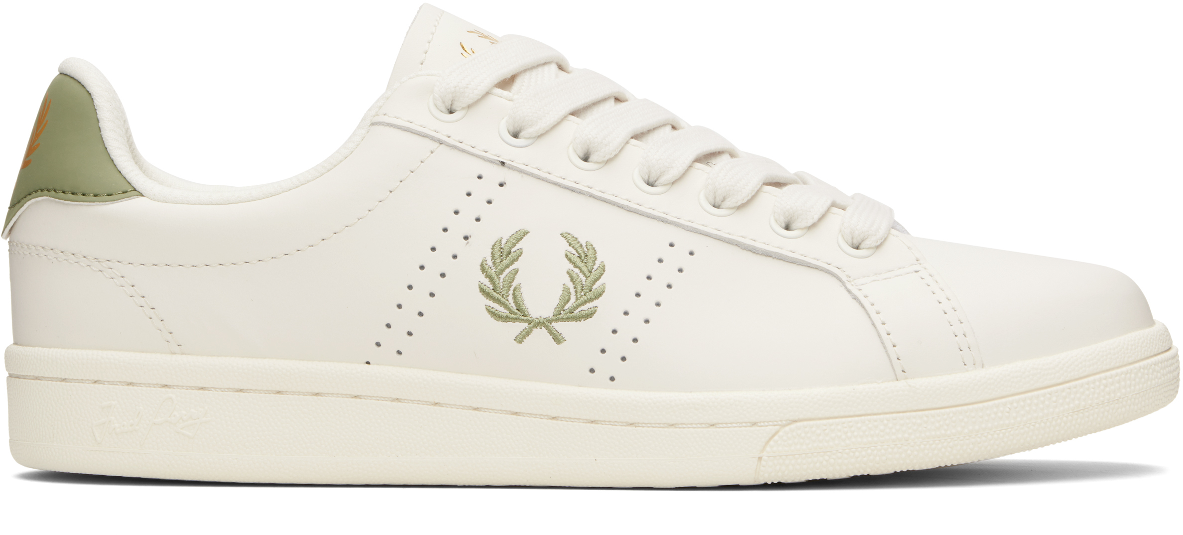 White B721 Leather Sneakers