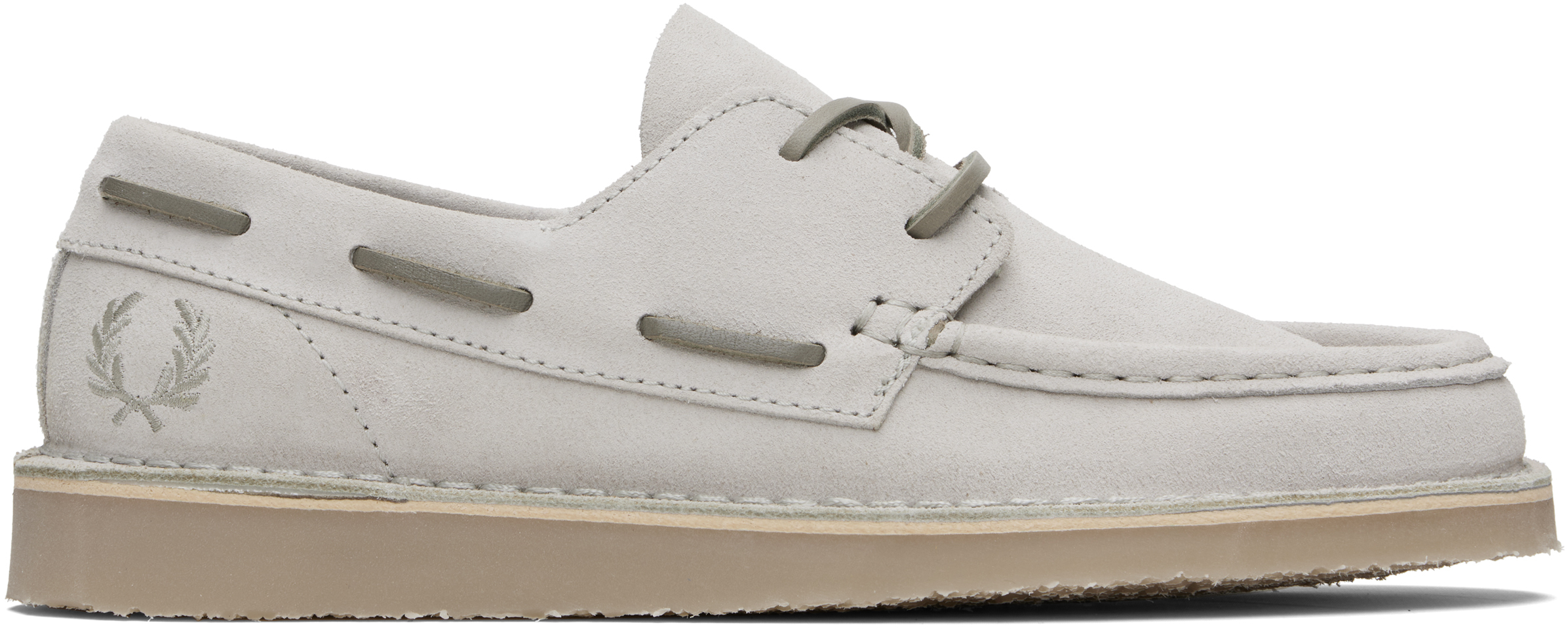 Taupe Meaden Suede Boat Shoes