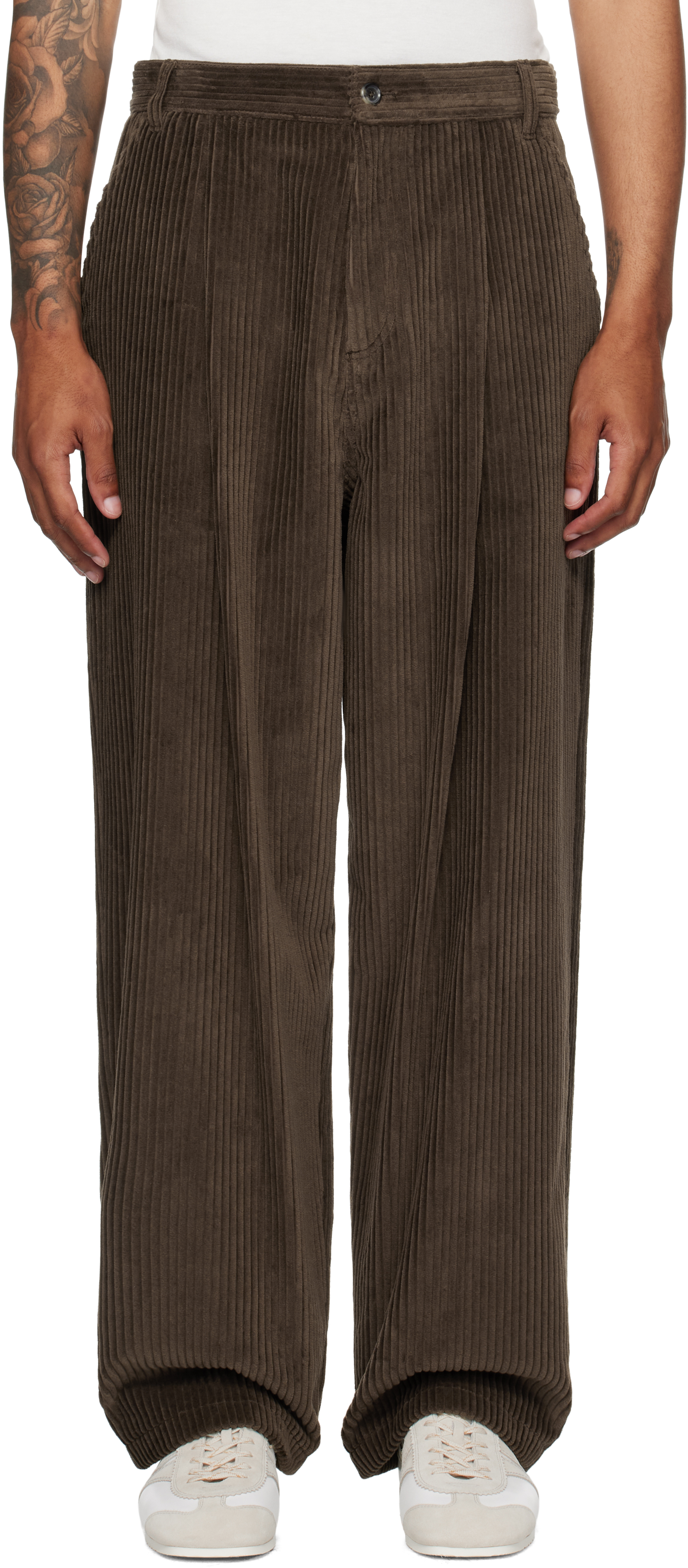 Brown Toggle Trousers