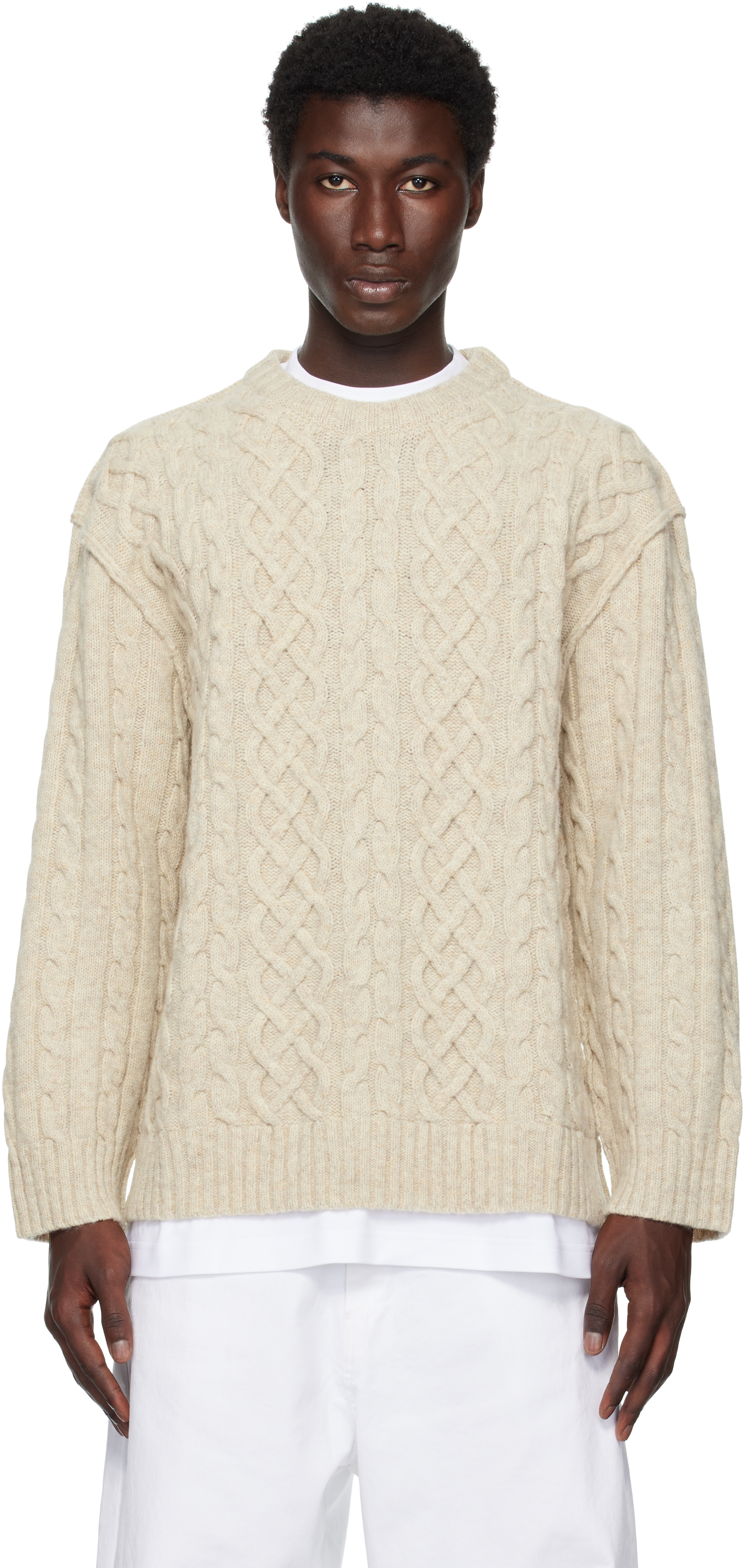 Beige City Escape Sweater