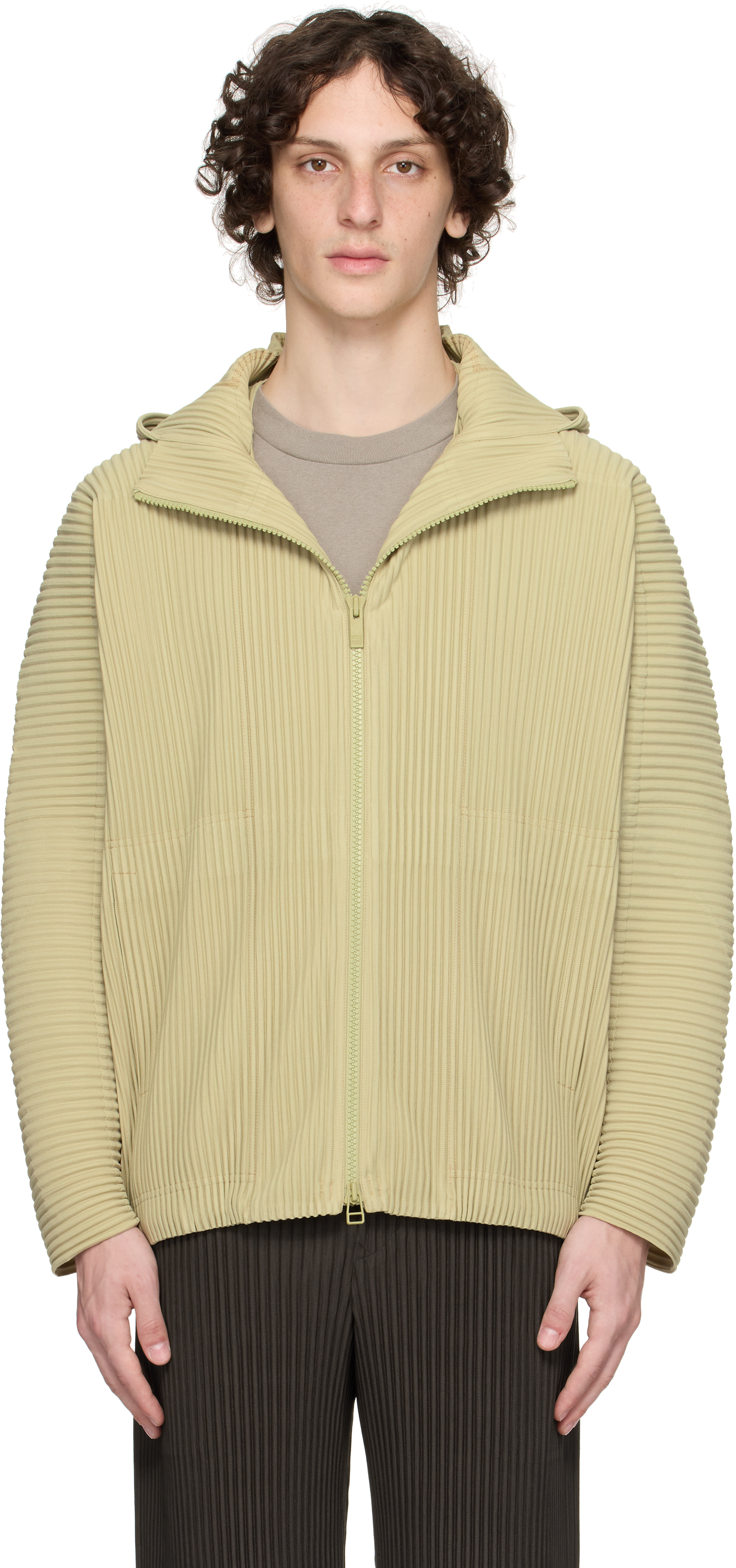 HOMME PLISSÉ ISSEY MIYAKE Green Monthly Color May Jacket