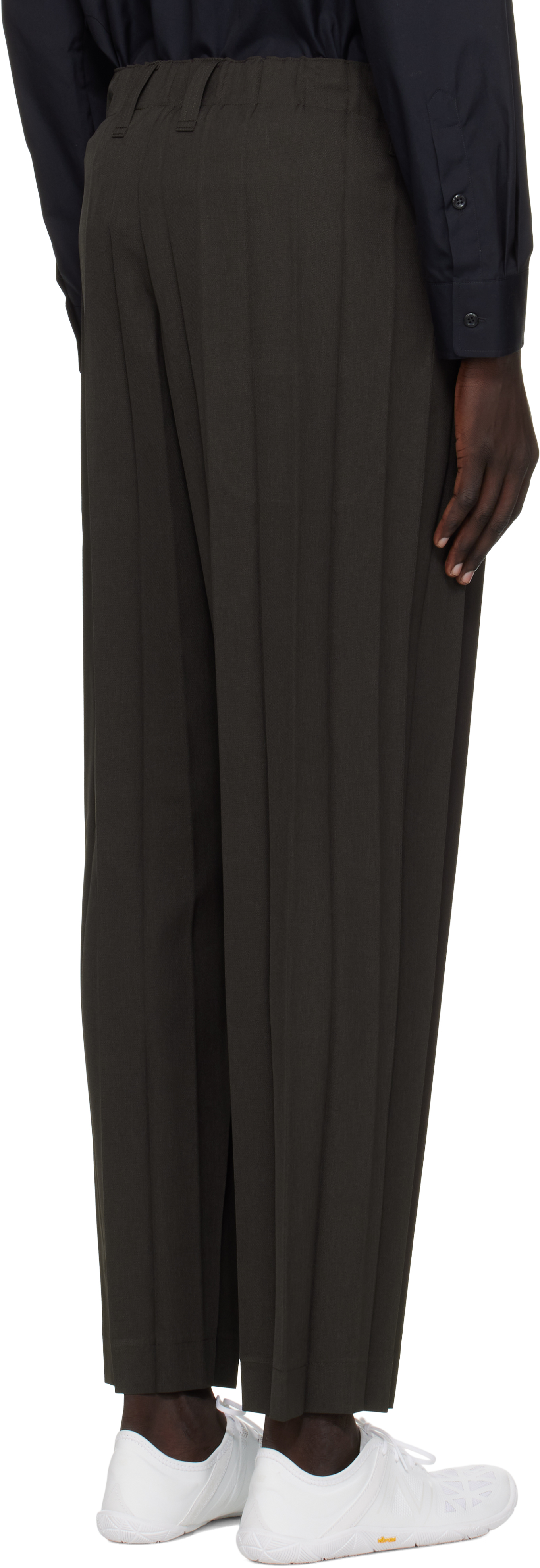 Issey Miyake Brown Edge Ensemble Trousers In Multi