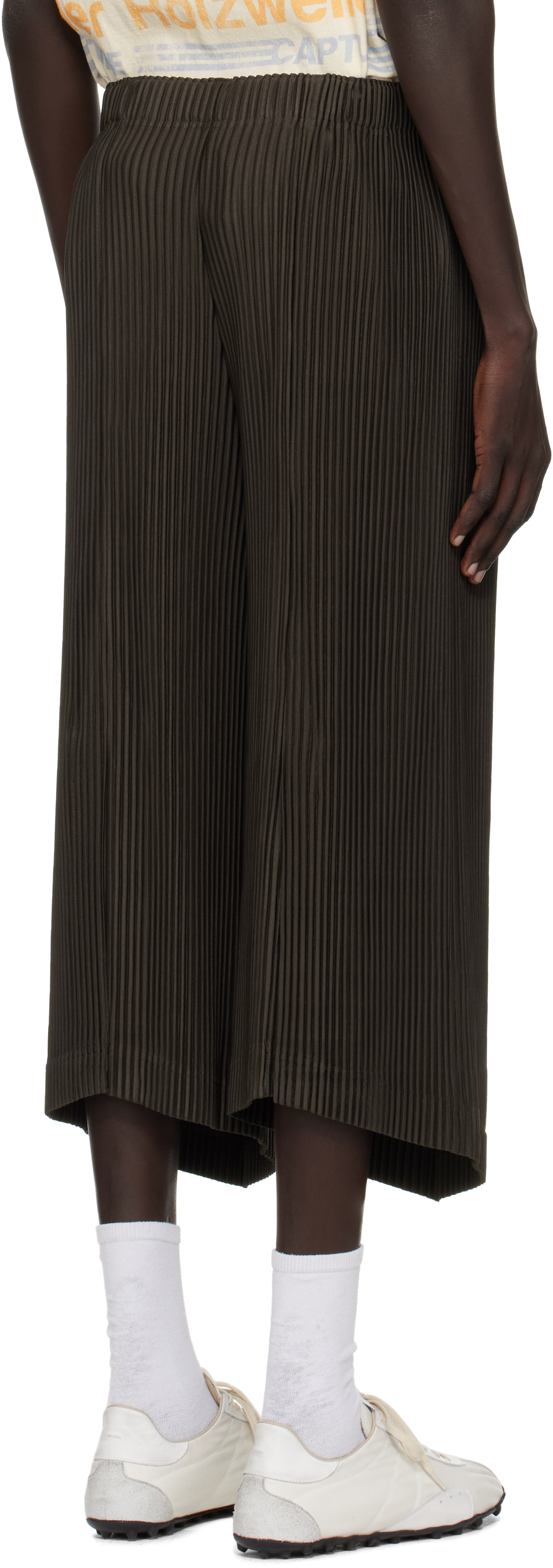 Issey Miyake Brown Monthly Color June Trousers In Green