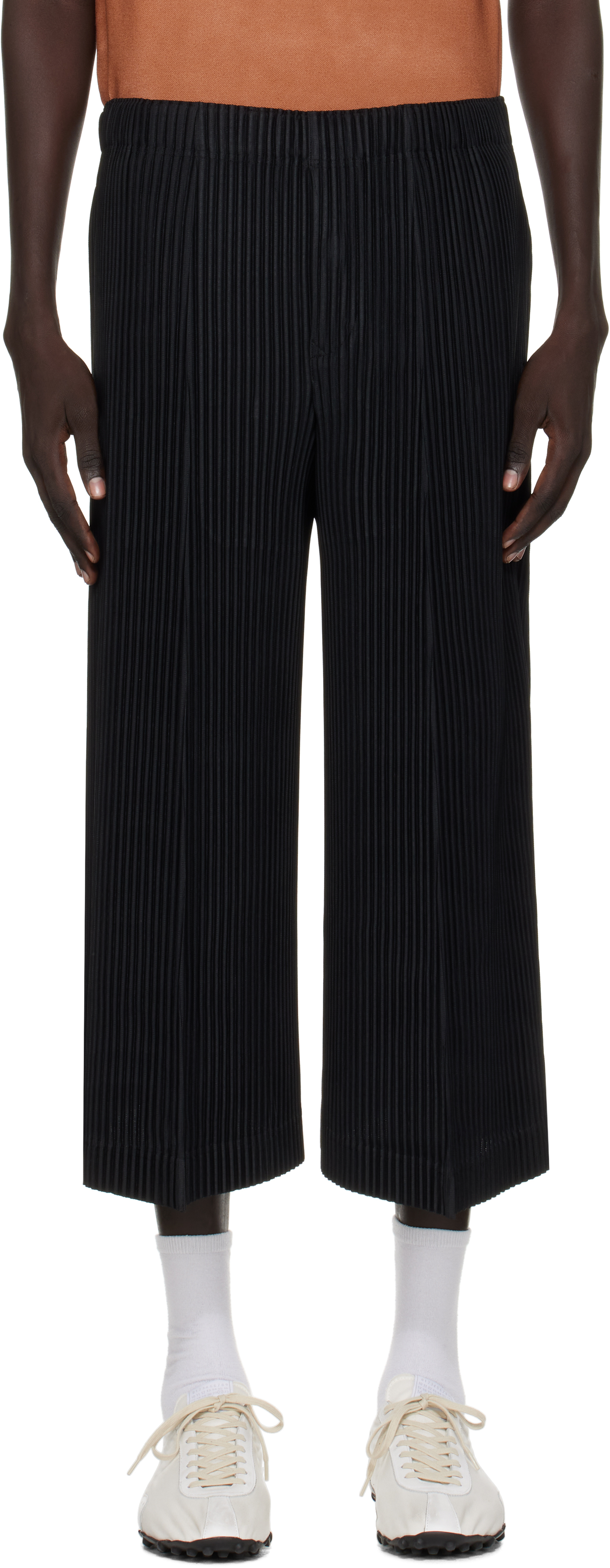 Issey Miyake Black Monthly Color June Trousers In Black