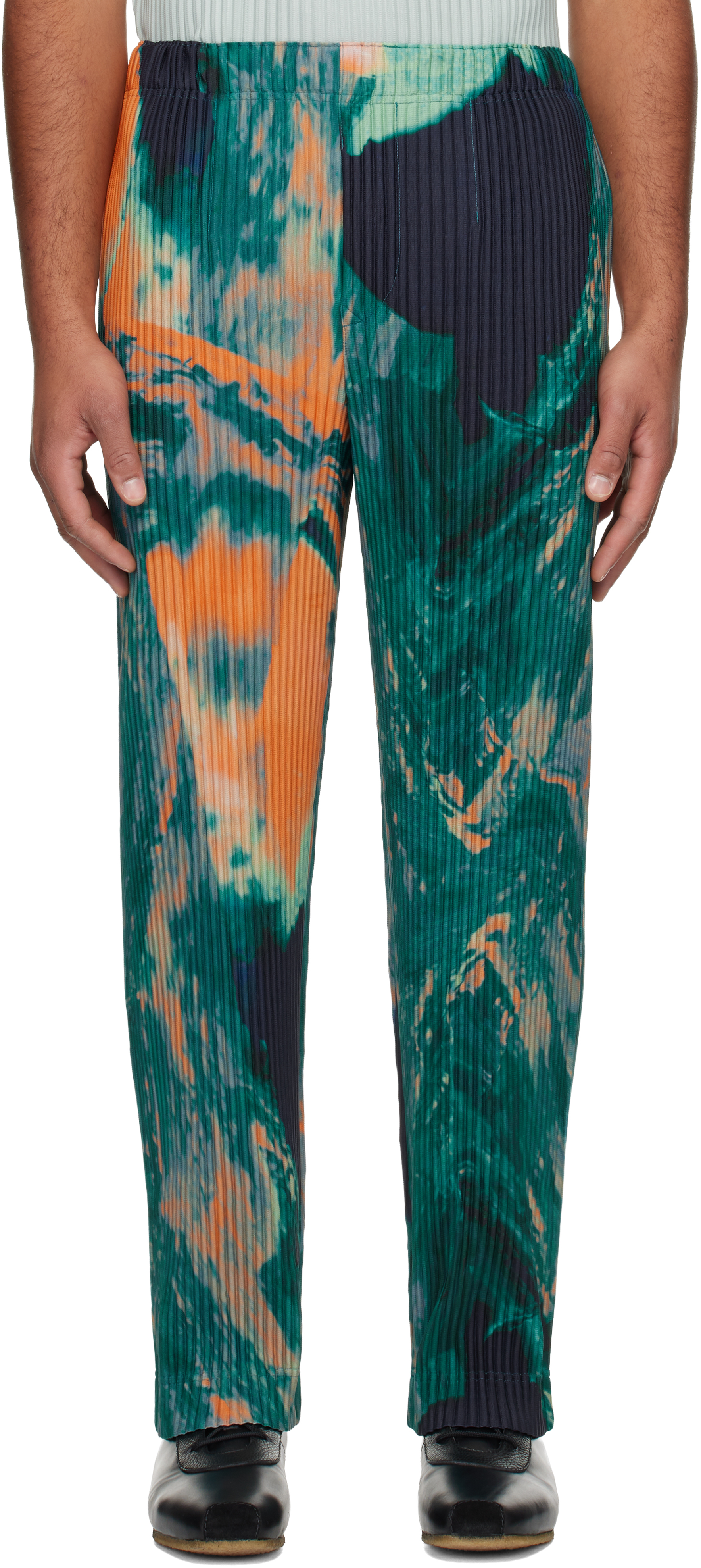 HOMME PLISSÉ ISSEY MIYAKE: Multicolor Agate Trousers | SSENSE