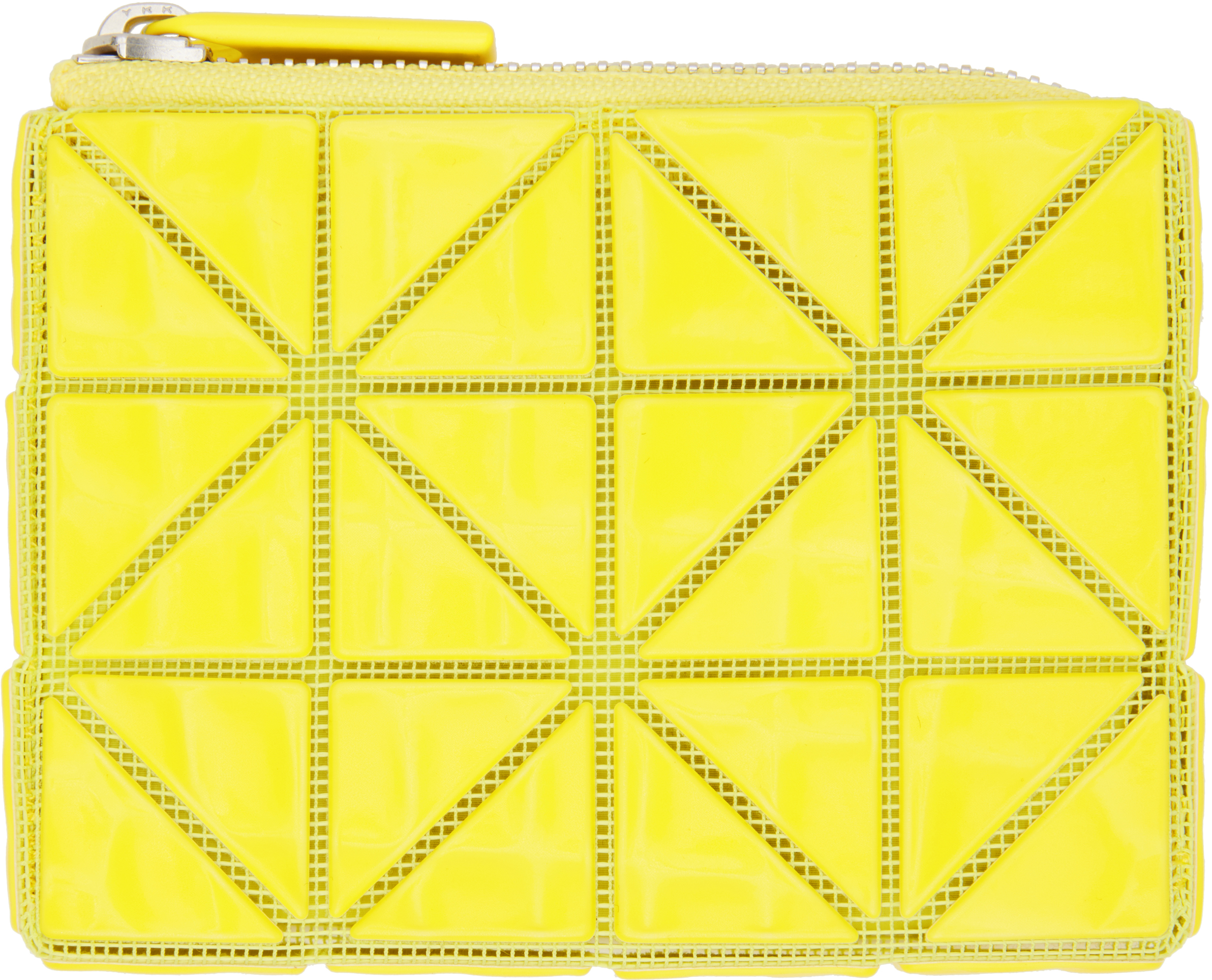 BAO BAO ISSEY MIYAKE: Yellow Cassette Wallet | SSENSE