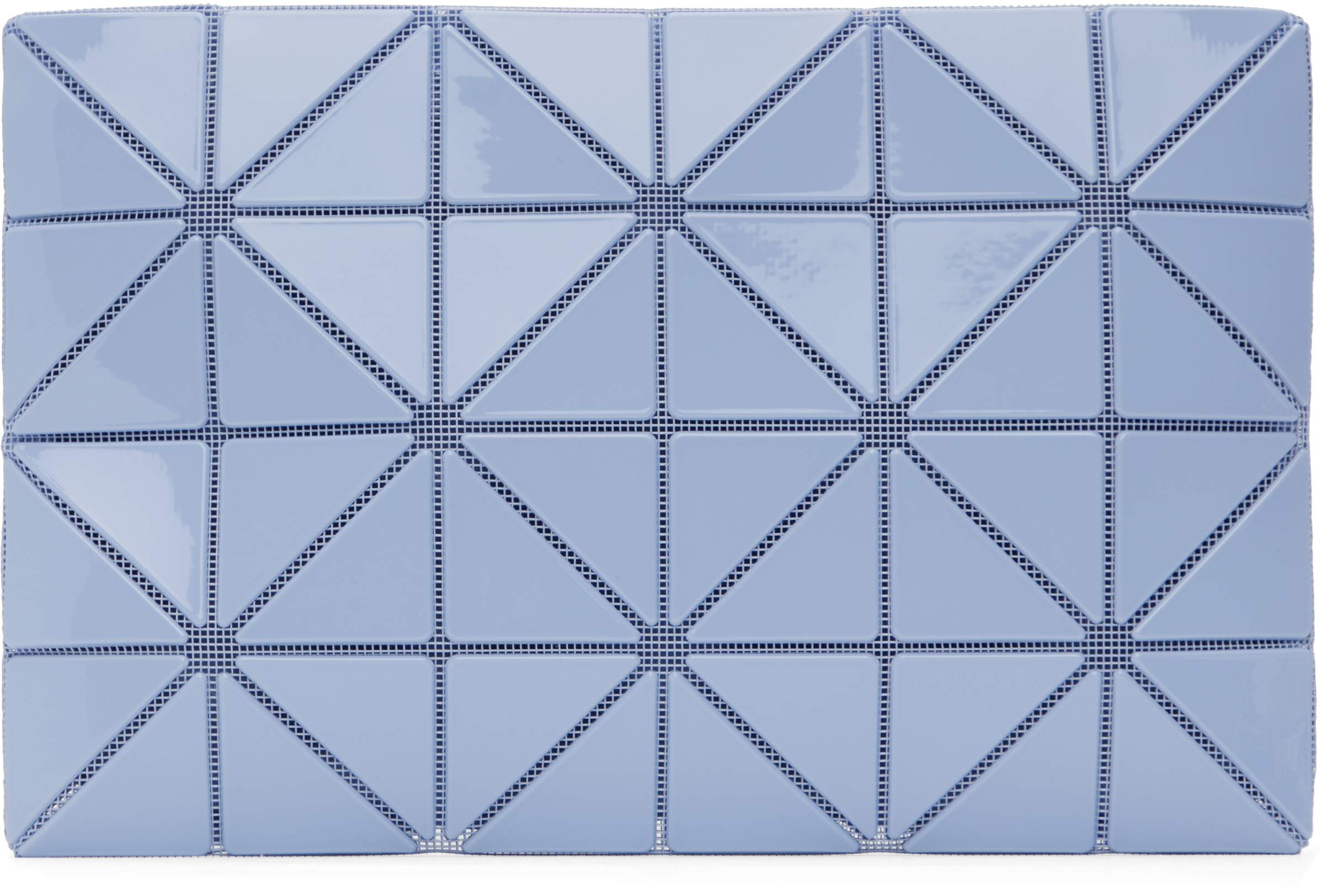 BAO BAO ISSEY MIYAKE: Blue Lucent One-Tone Pouch | SSENSE BAO BAO ISSEY MIYAKE: Blue Lucent One-Tone Pouch | SSENSE