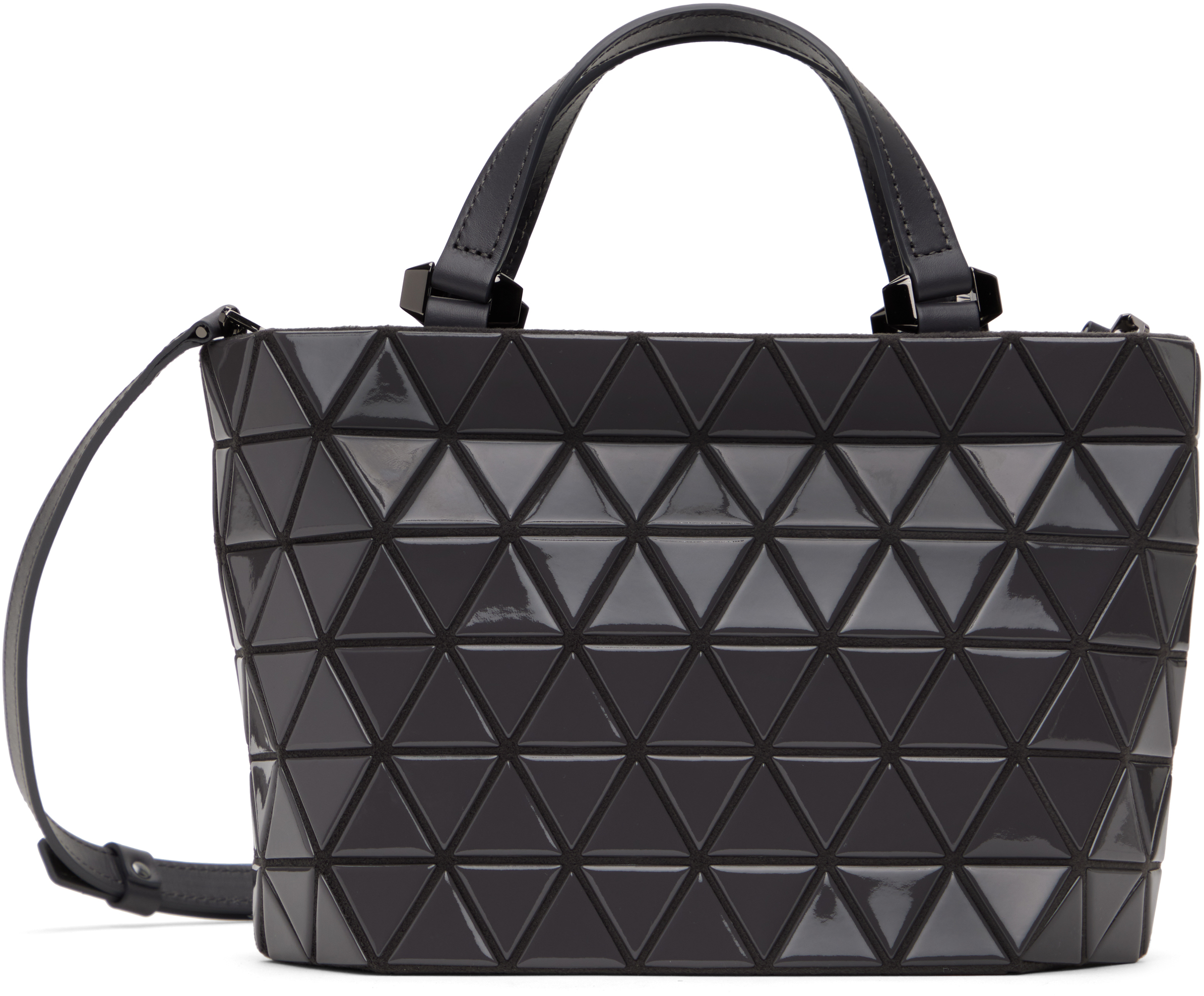 Gray Crystal Gloss Bag