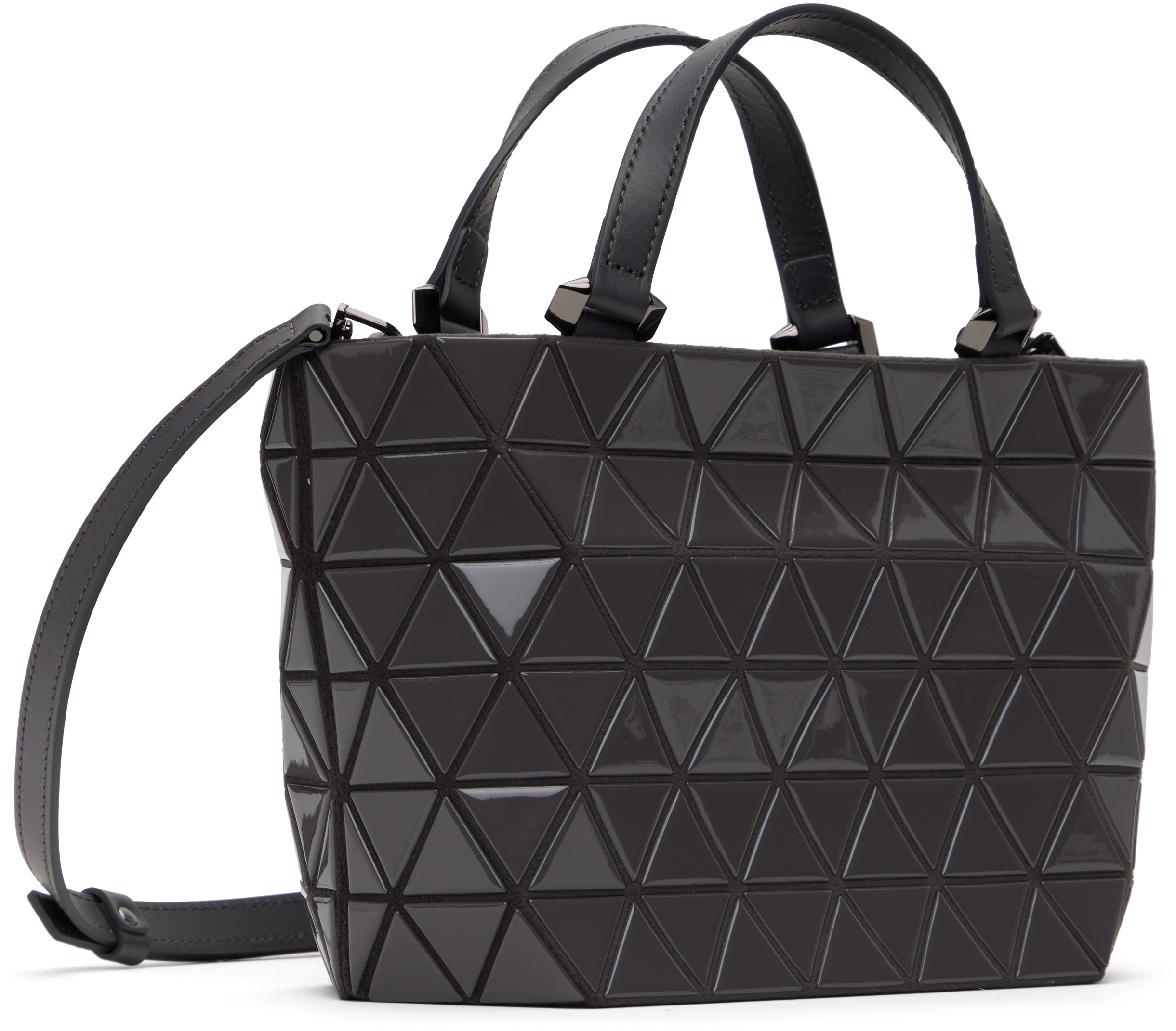 Gray Crystal Gloss Bag