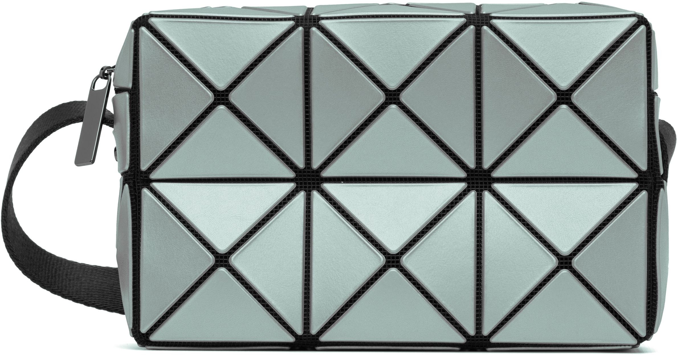 Bao Bao Issey Miyake Blue Cuboid Metallic Bag In Blue