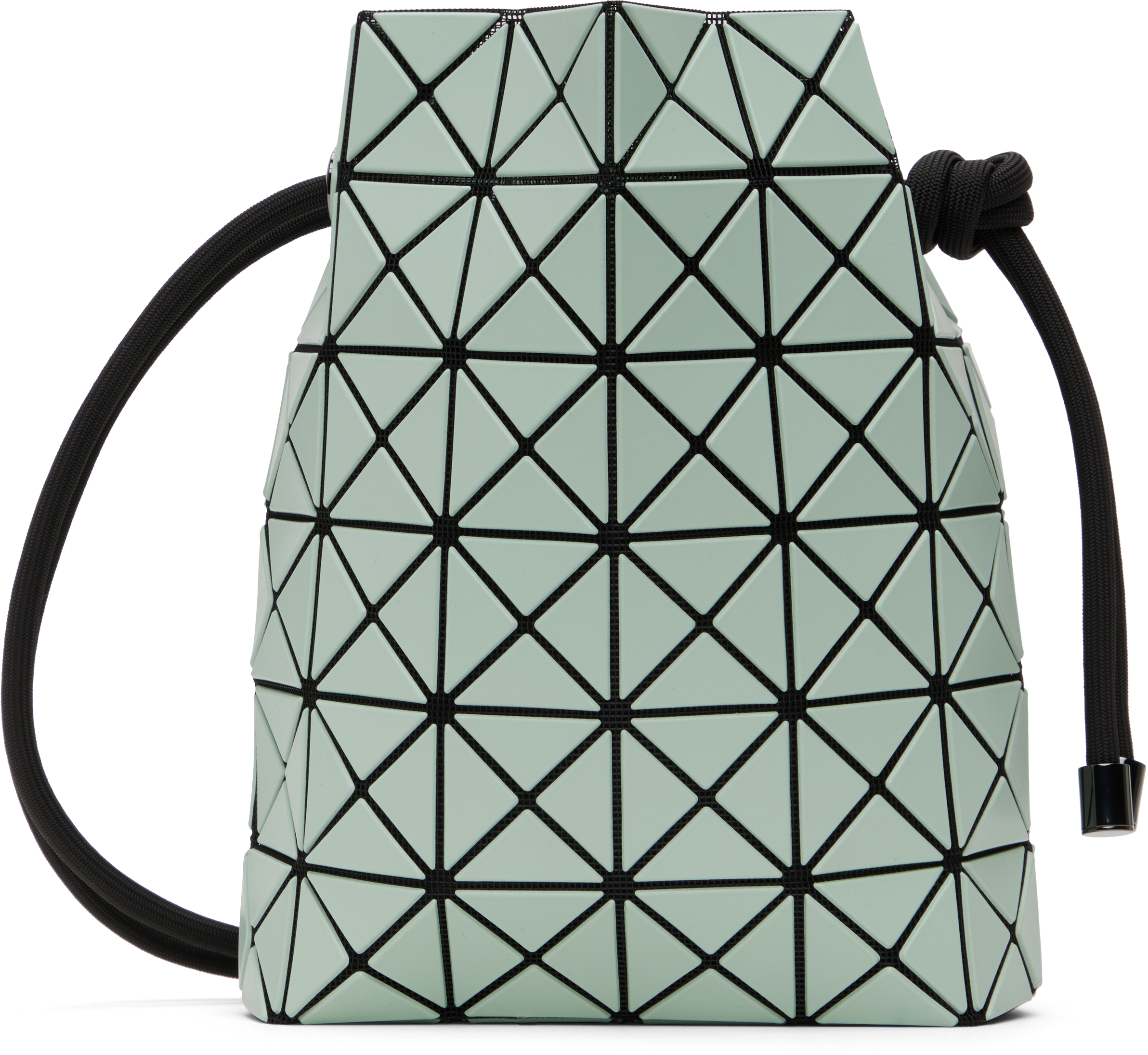 Green Wring Matte Bag by BAO BAO ISSEY MIYAKE on Sale