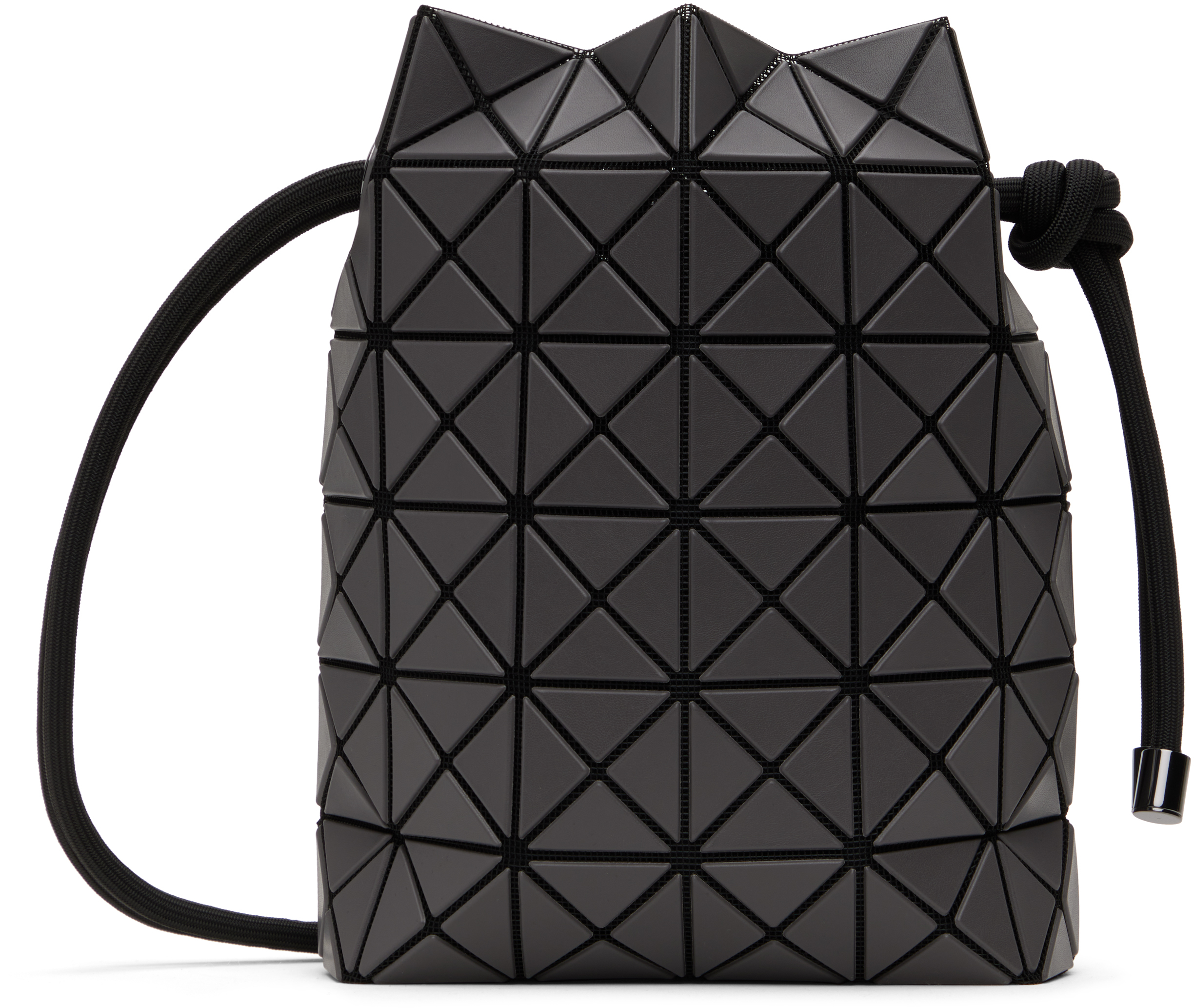 BAOBAO ISSEY MIYAKE バックパック WRING BAG BAO BAO ISSEY MIYAKE: Gray Wring Matte Bag | SSENSE