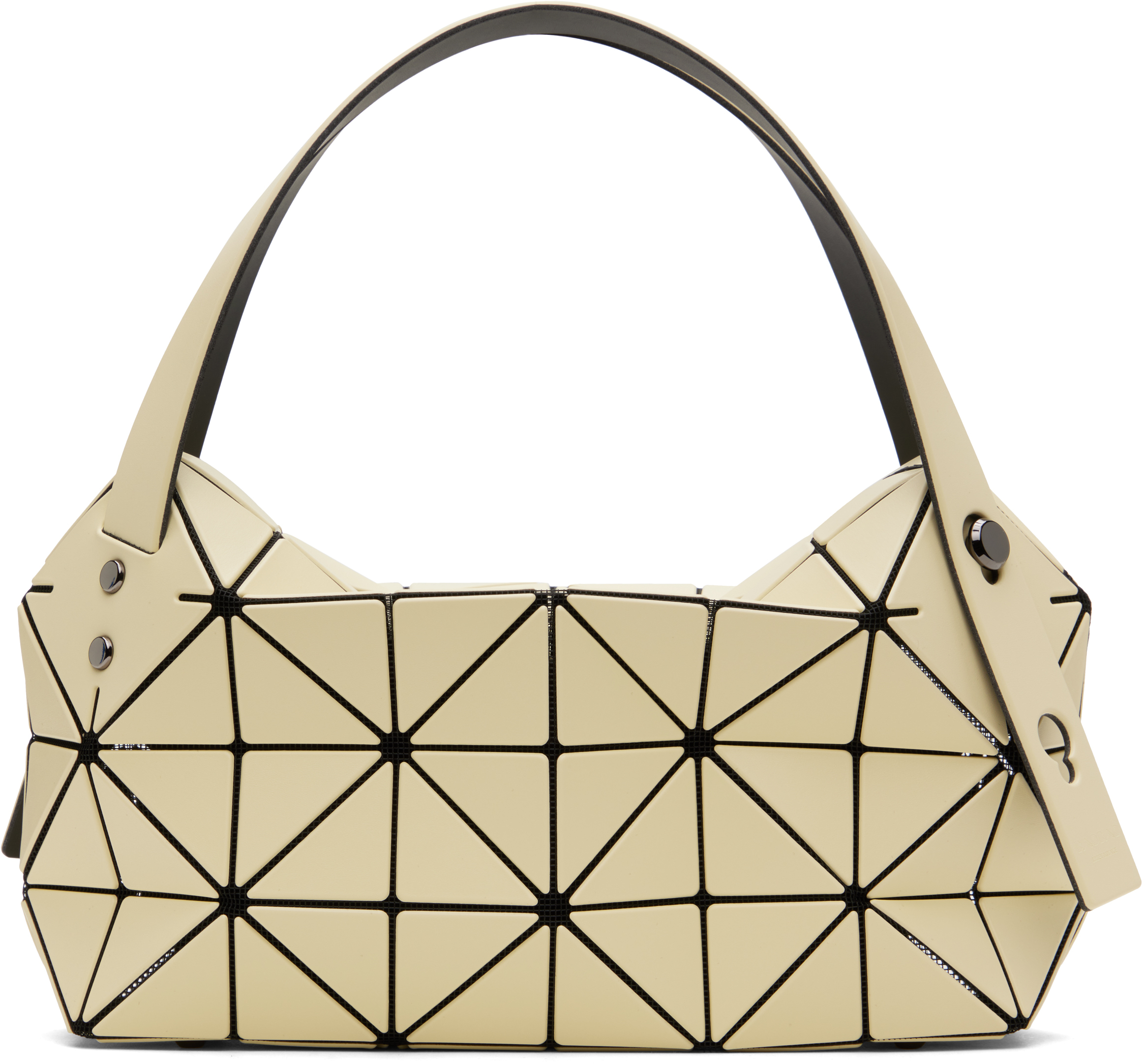 BAO BAO ISSEY MIYAKE: Off-White Mini Boston Bag | SSENSE