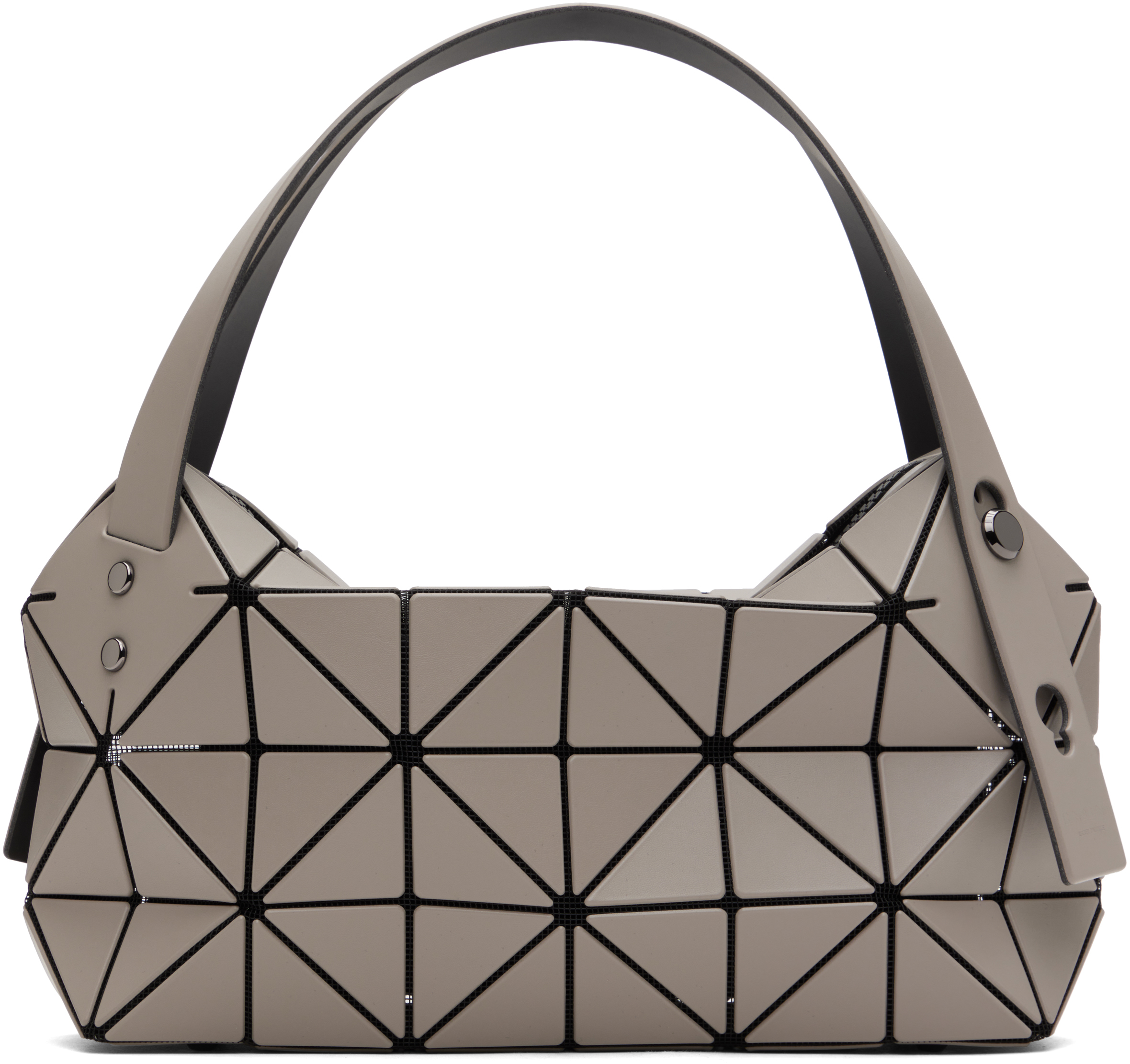 Gray Mini Boston Bag