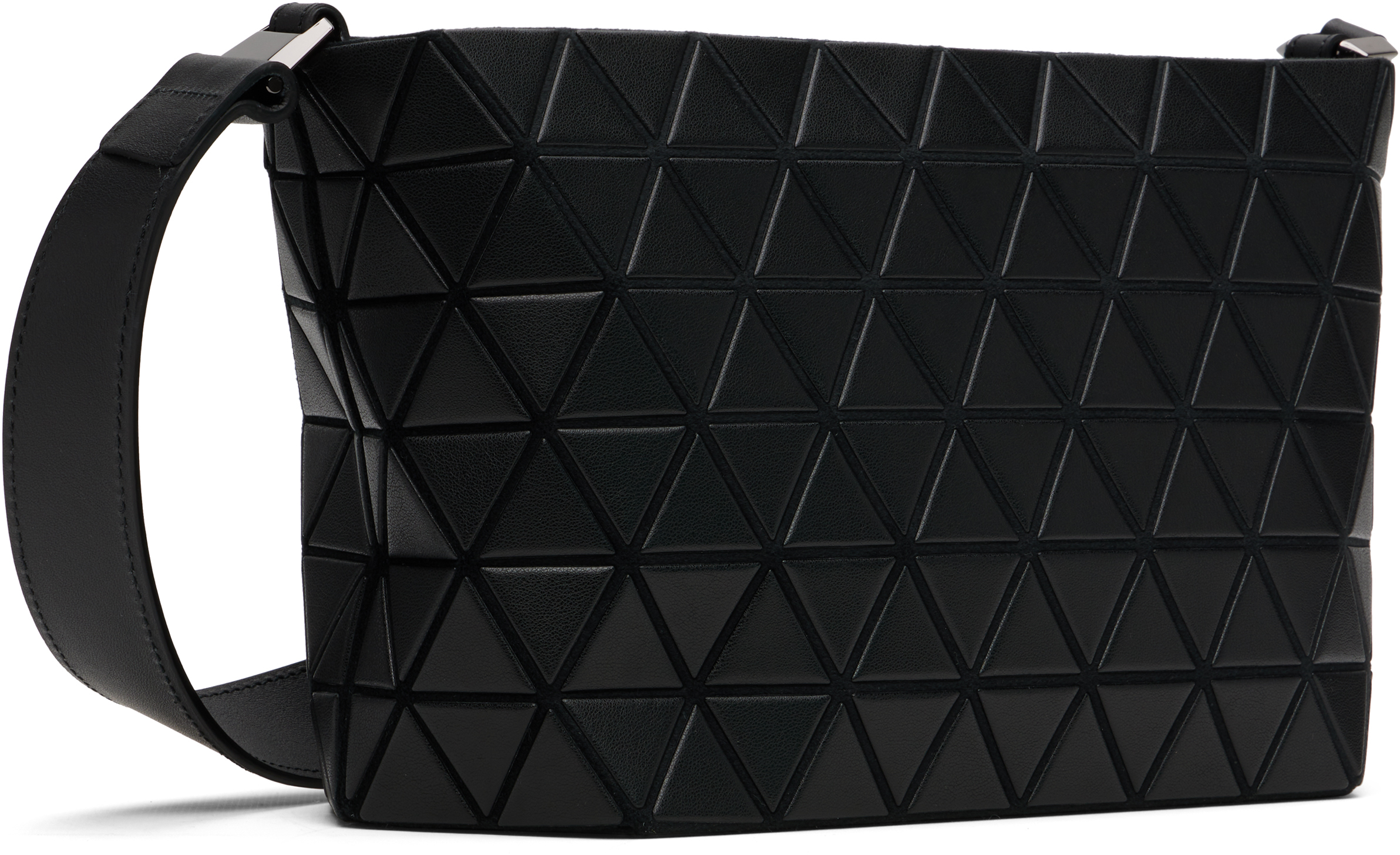 Bao Bao Issey Miyake Black Crystal Matte Bag In Black
