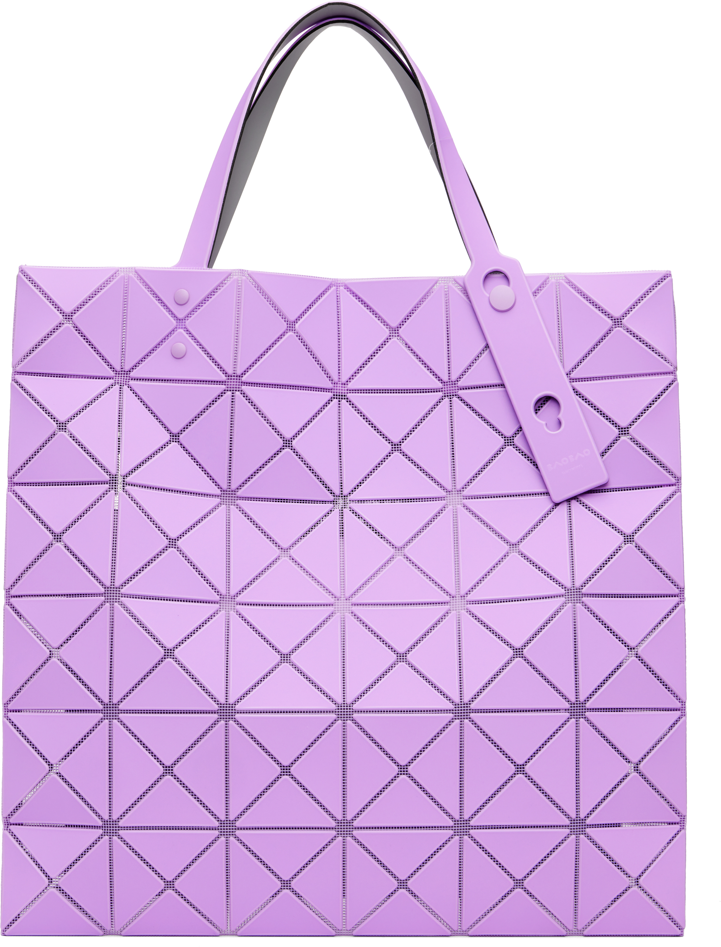 Purple Lucent W Color Tote by BAO BAO ISSEY MIYAKE on Sale