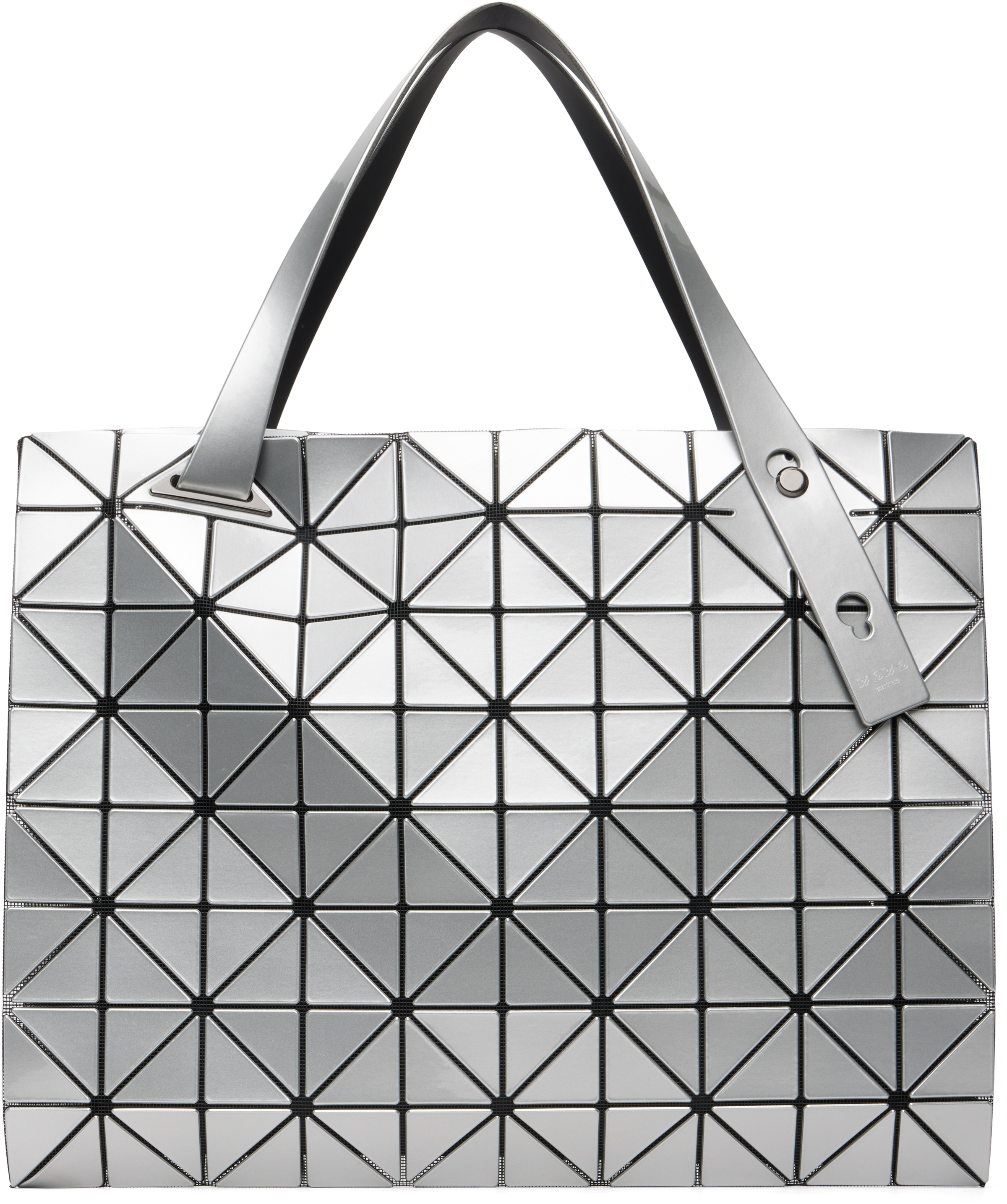 Bao Bao Issey Miyake Silver Carton Tote In Silver