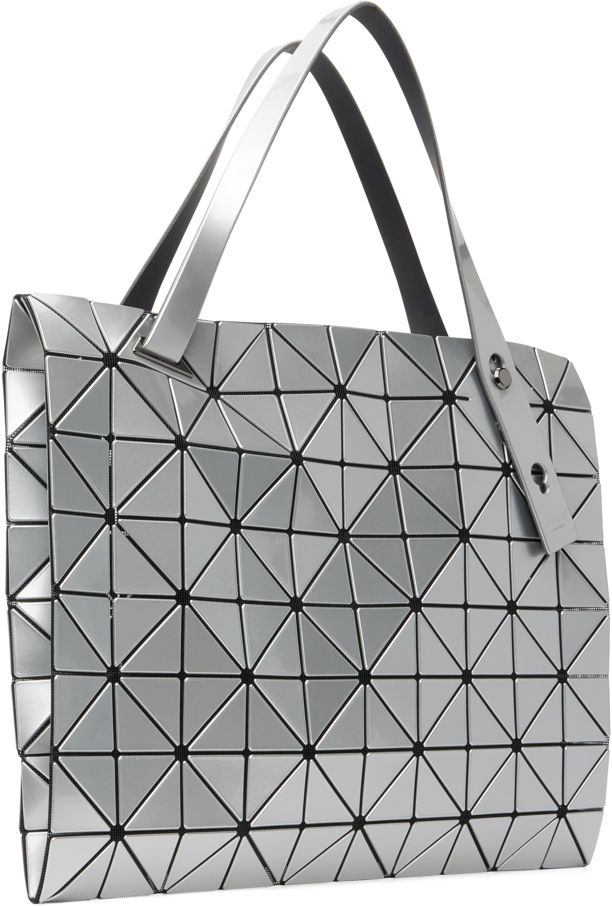 Bao Bao Issey Miyake Silver Carton Tote In Silver