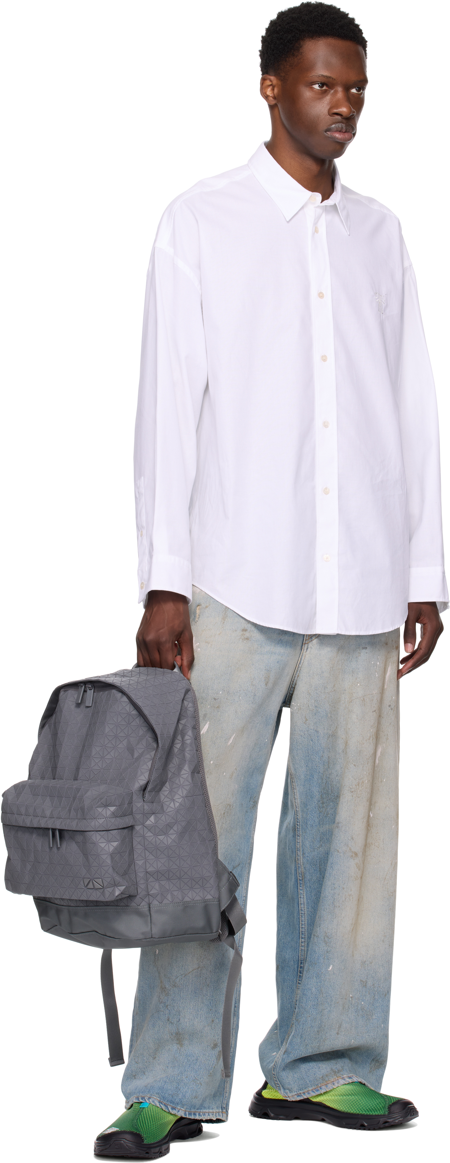 Gray Daypack One-Tone Backpack