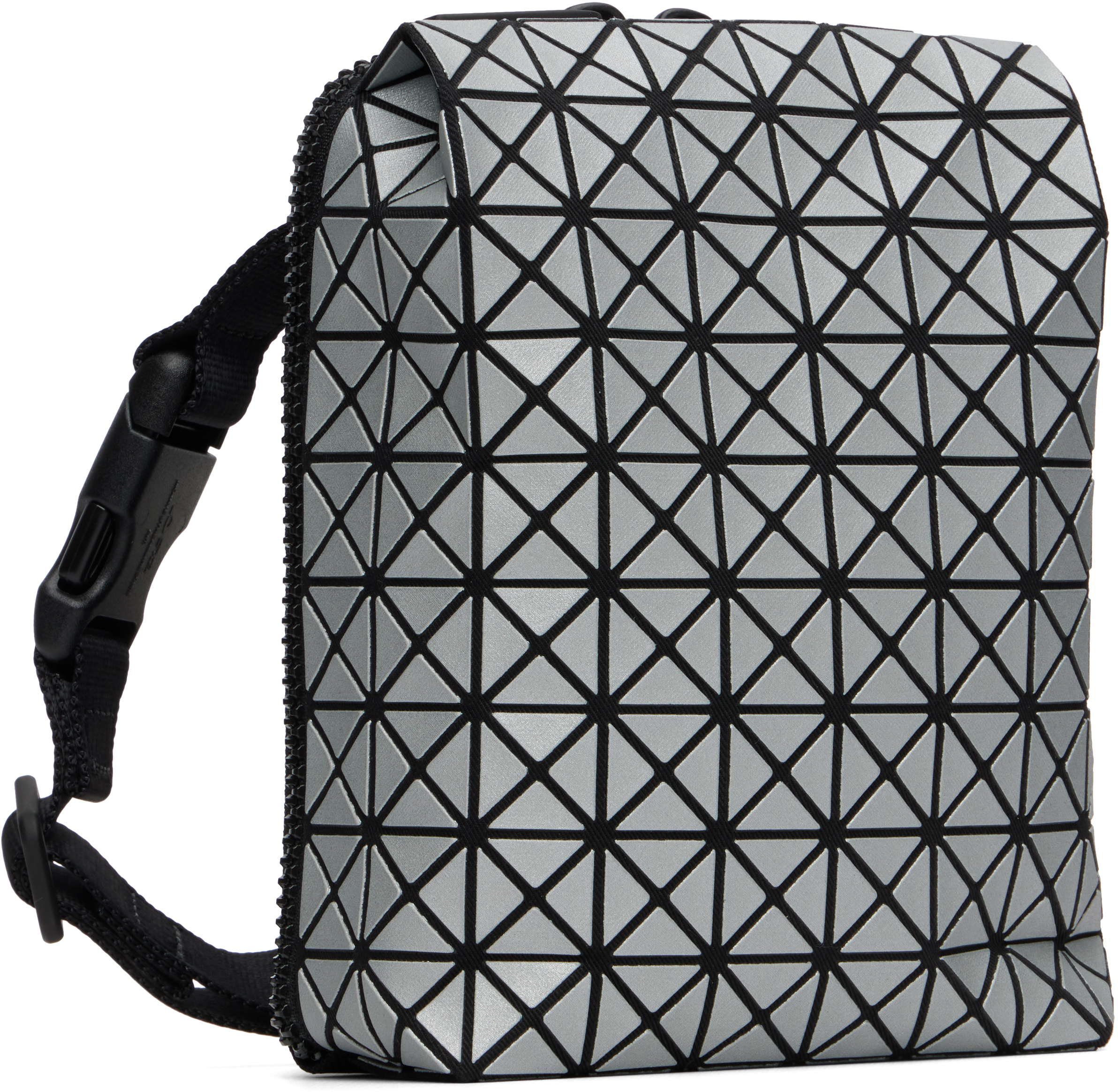 Bao Bao Issey Miyake Beetle Reflector Shoulder Bag In Silver