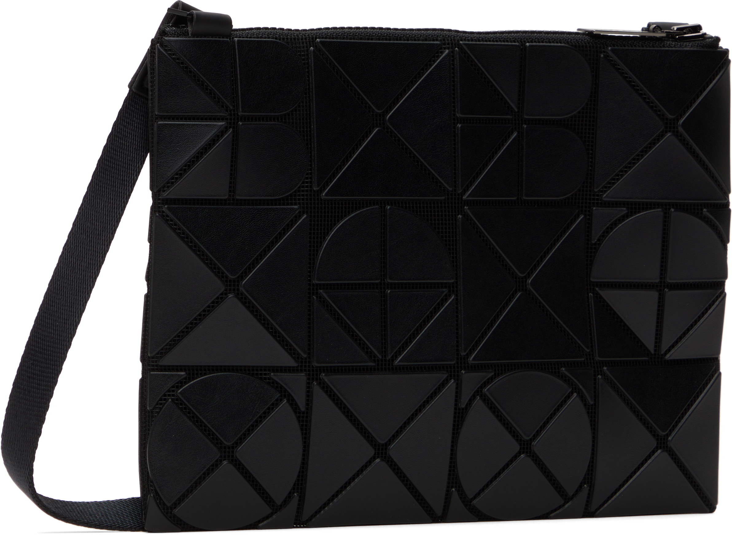 Bao Bao Issey Miyake Black Font Crossbody Bag