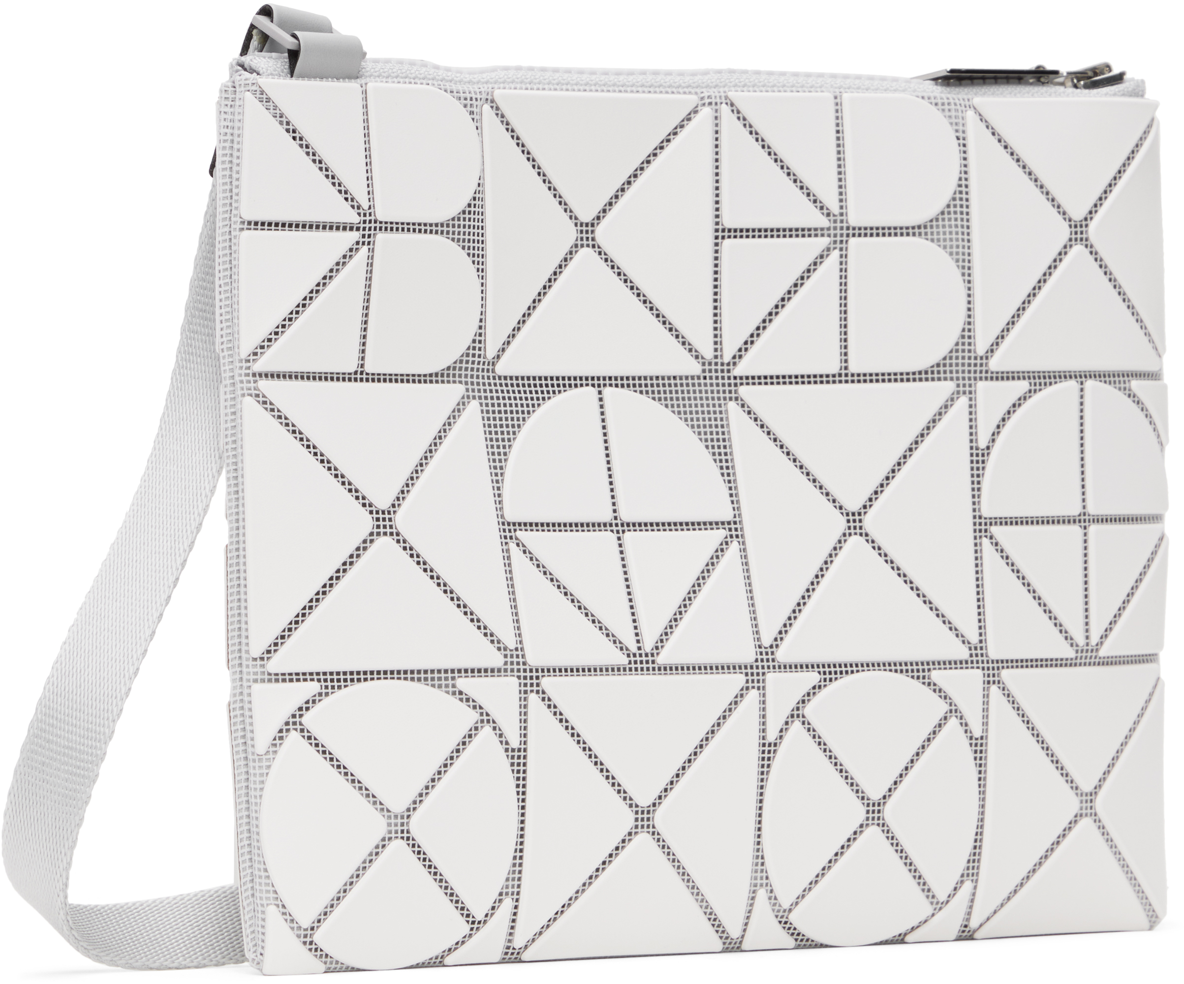 Bao Bao Issey Miyake White Font Crossbody Bag